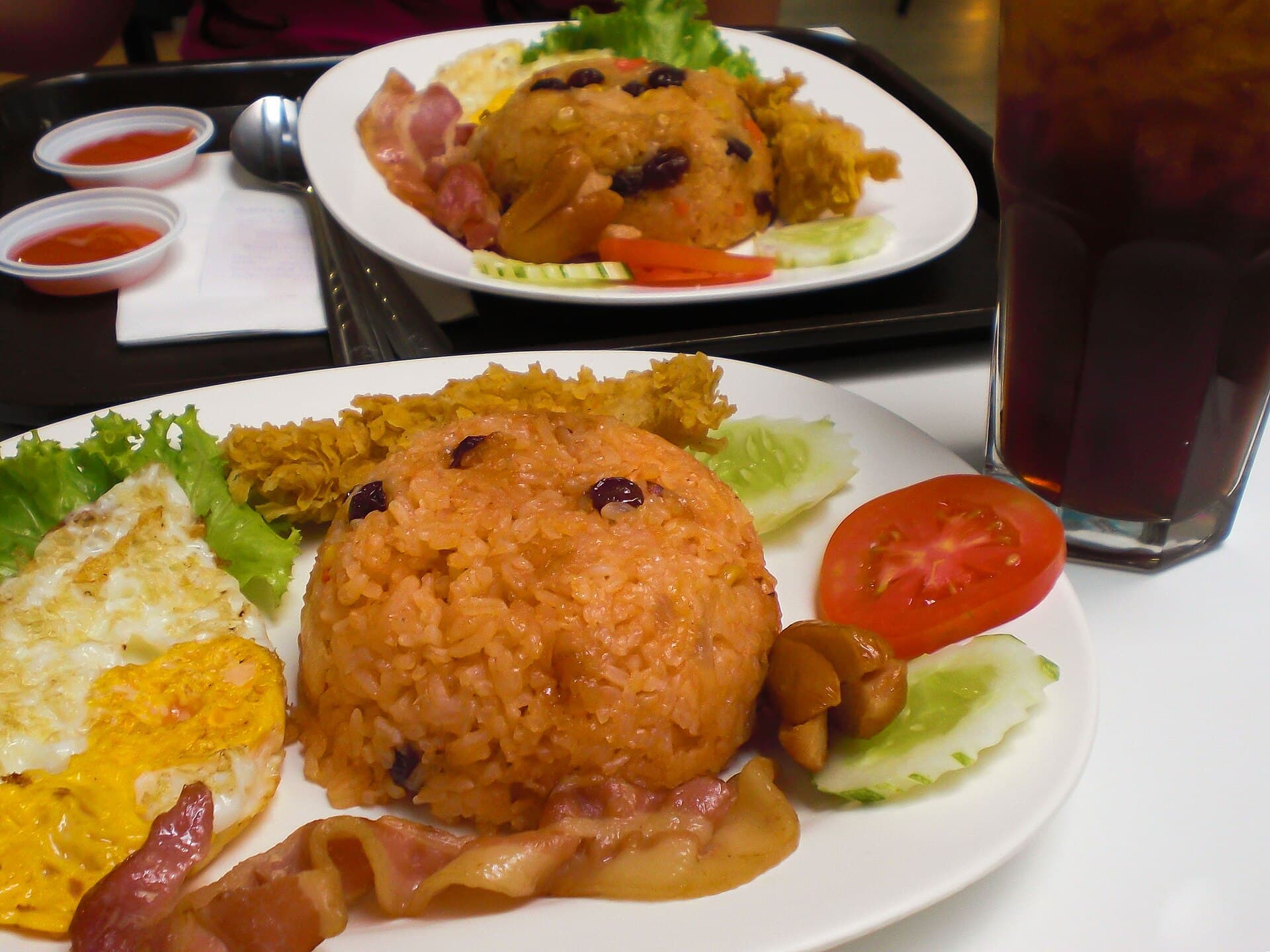 American Fried Rice prepared as a finished dish
