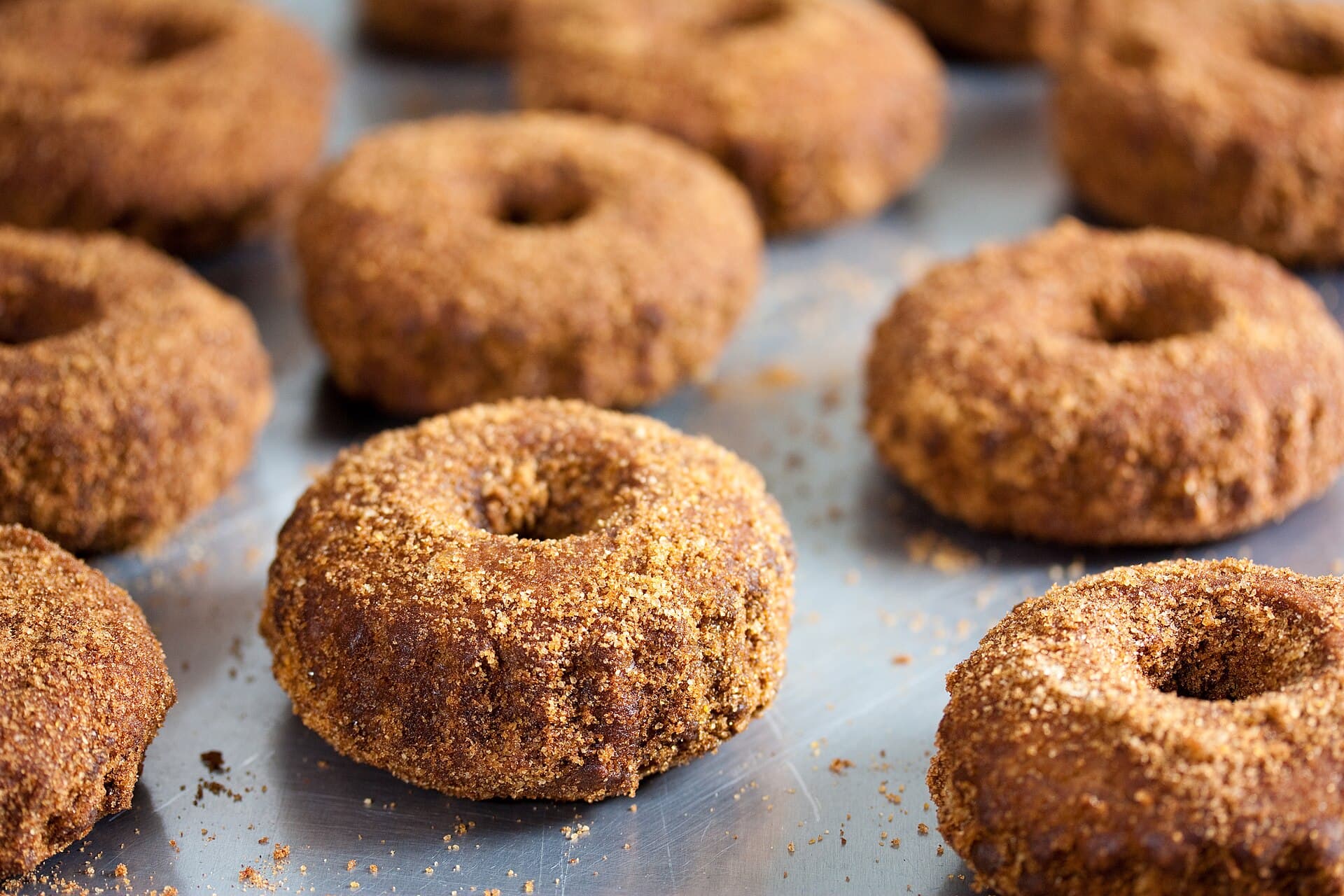 Apple Cider Doughnuts prepared as a finished dish