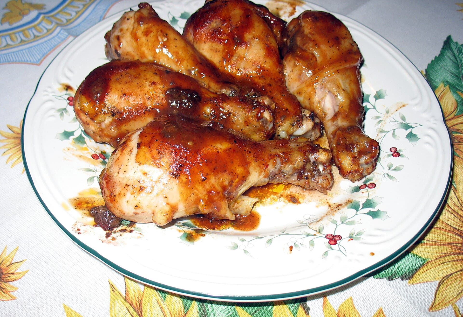 Barbecued Chicken prepared as a finished dish