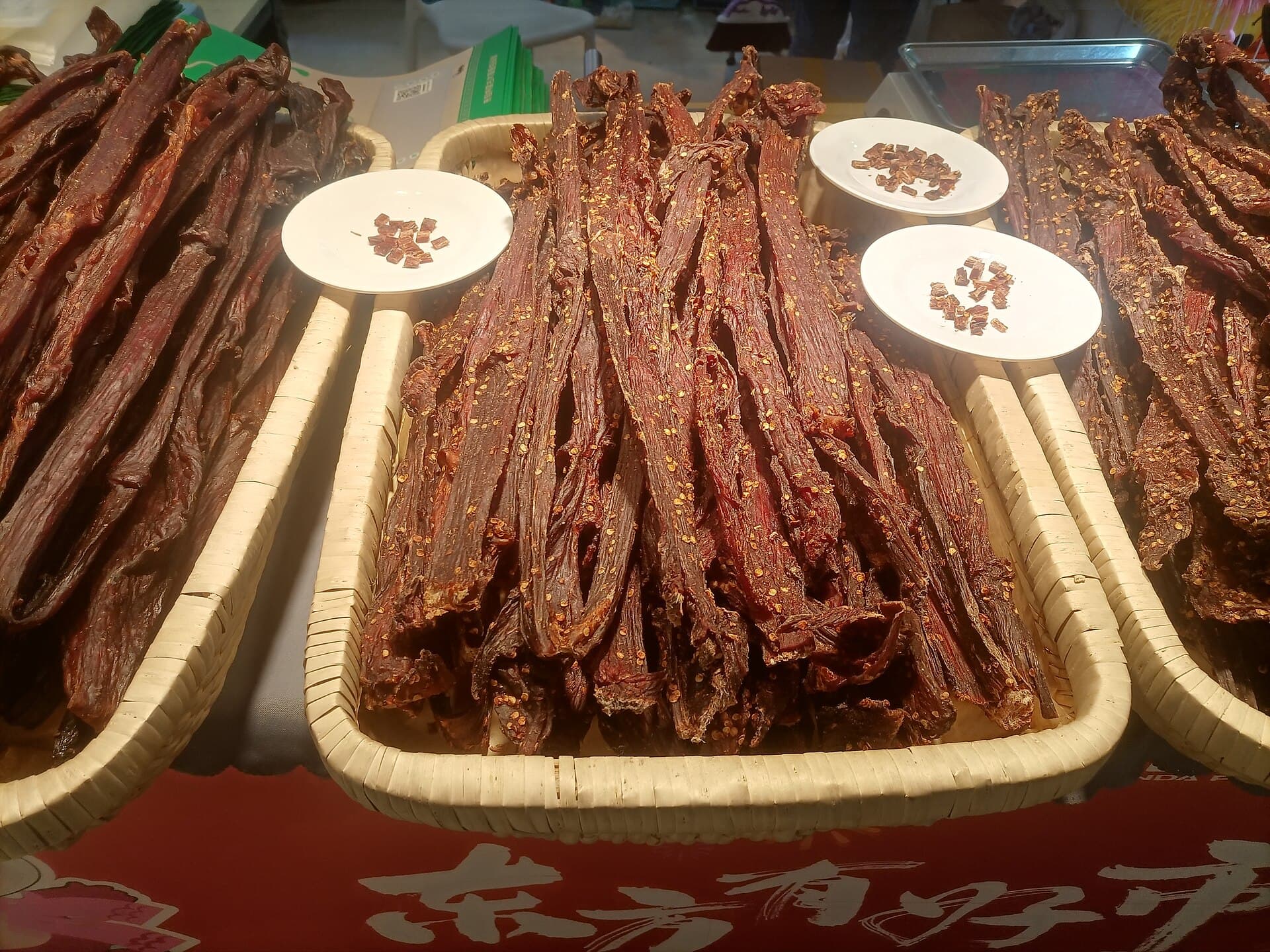 Beef Jerky prepared as a finished dish