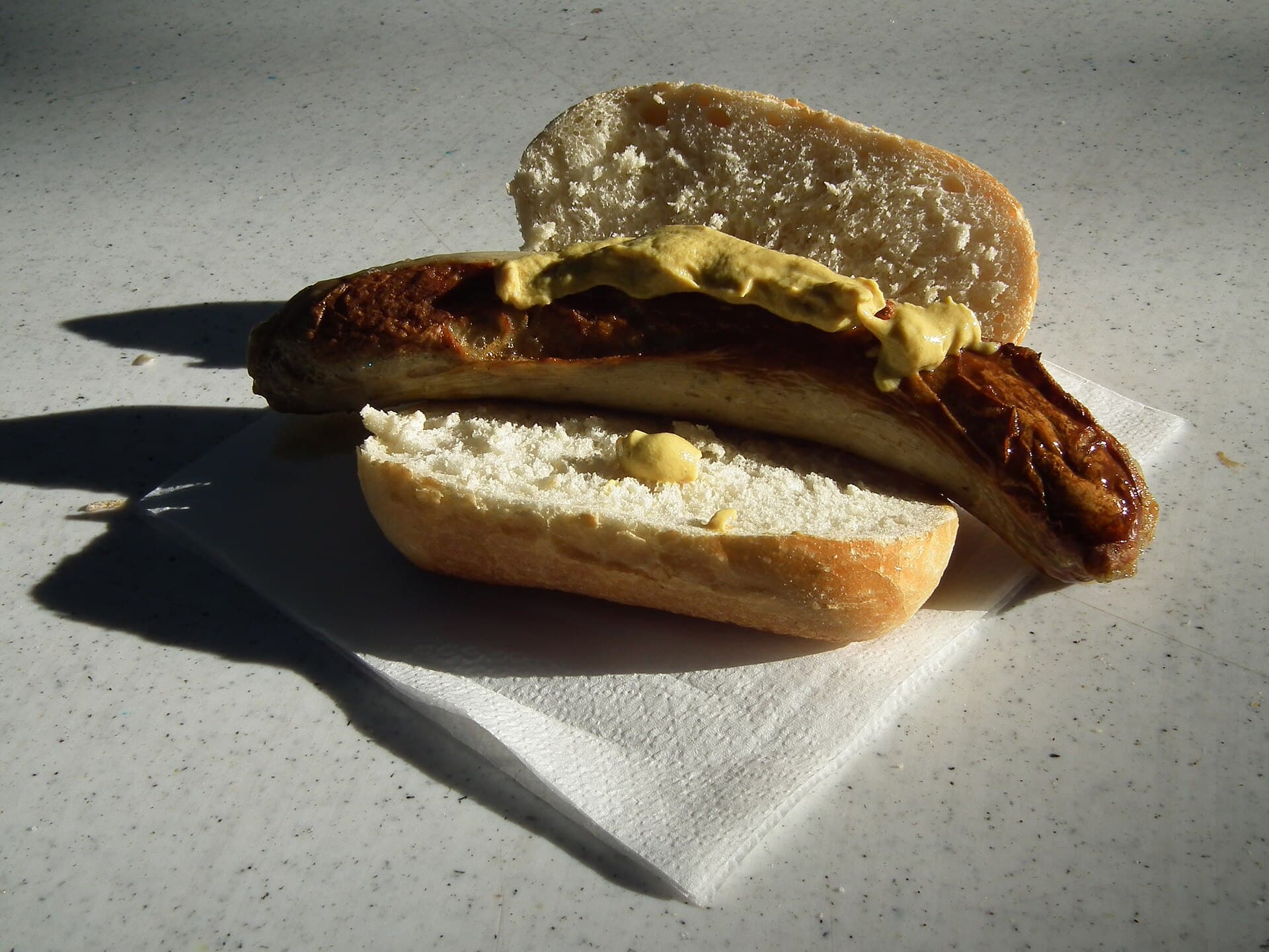Bratwurst prepared as a finished dish