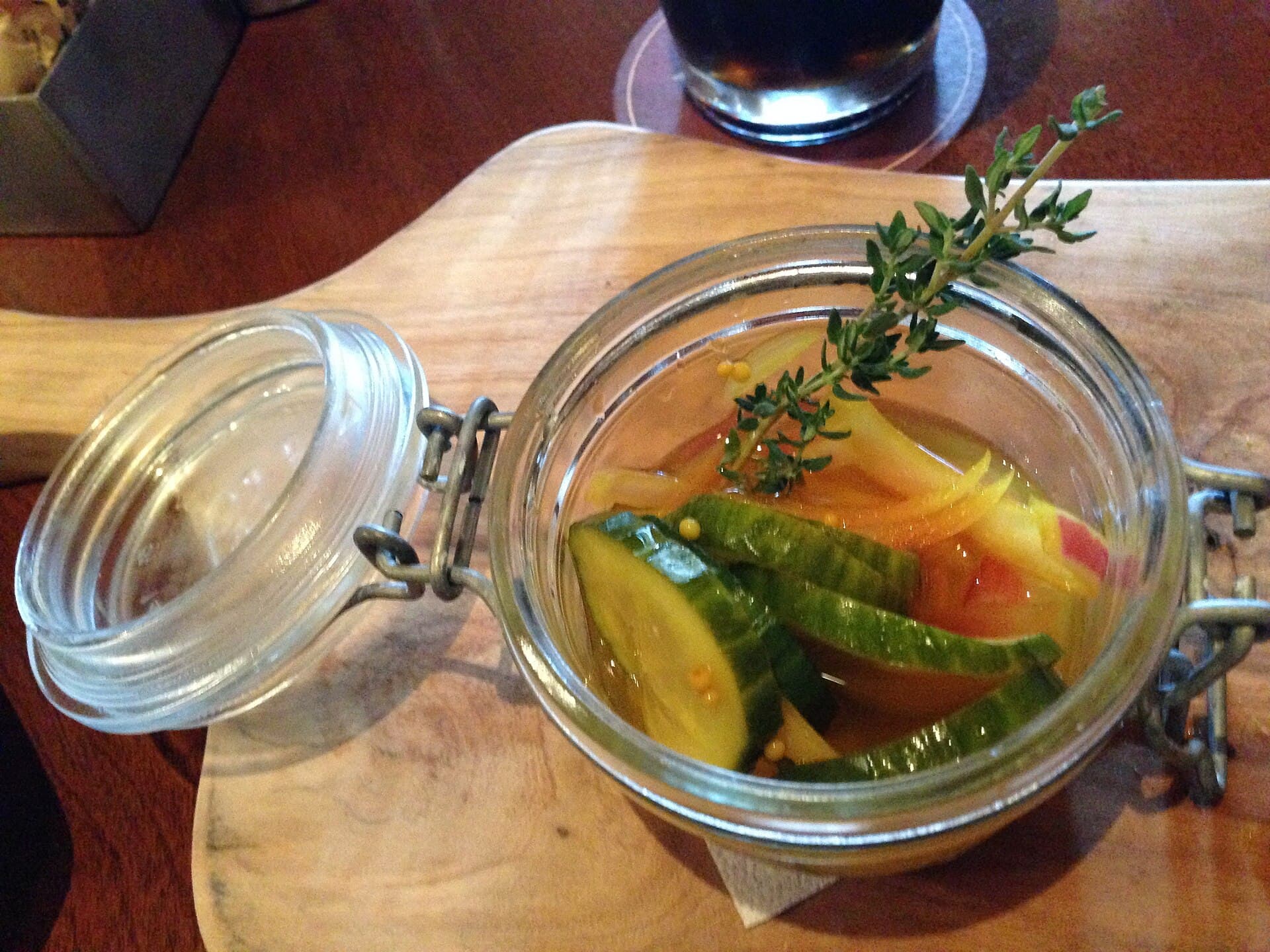 Bread-and-Butter Pickles prepared as a finished dish