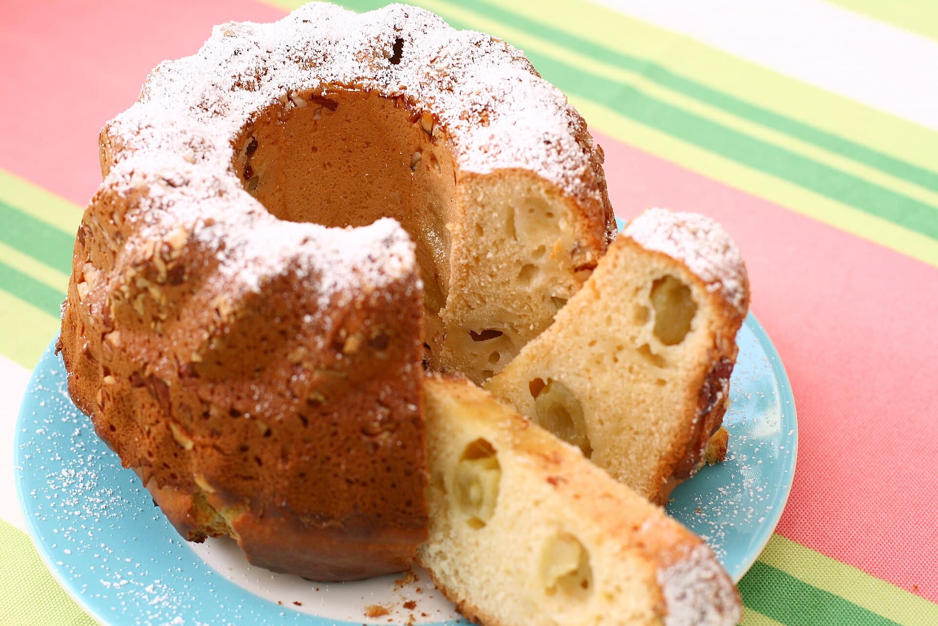 Bundt Cake prepared as a finished dish