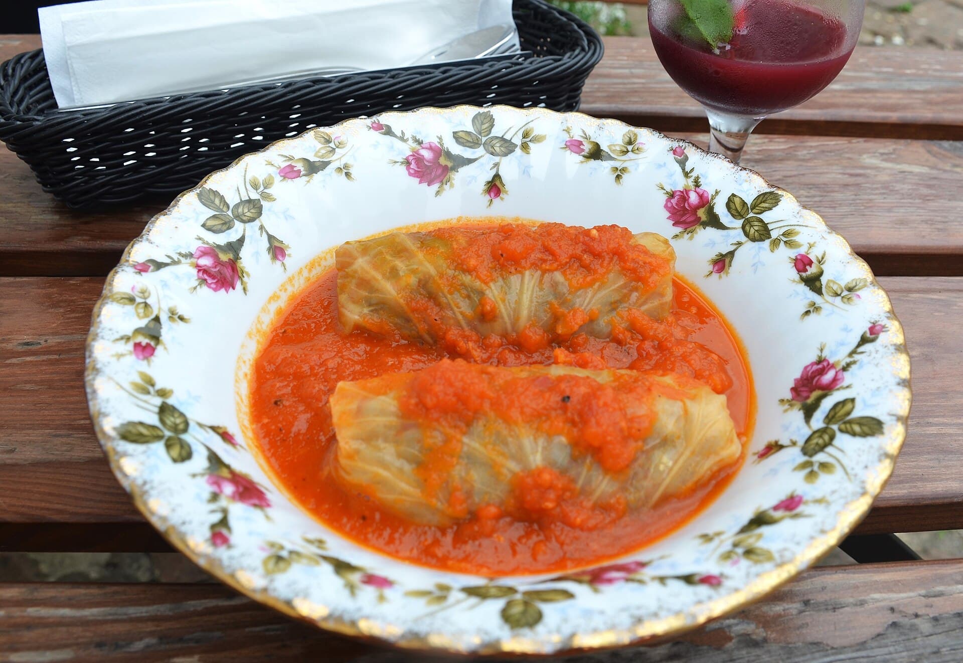 Cabbage Rolls prepared as a finished dish