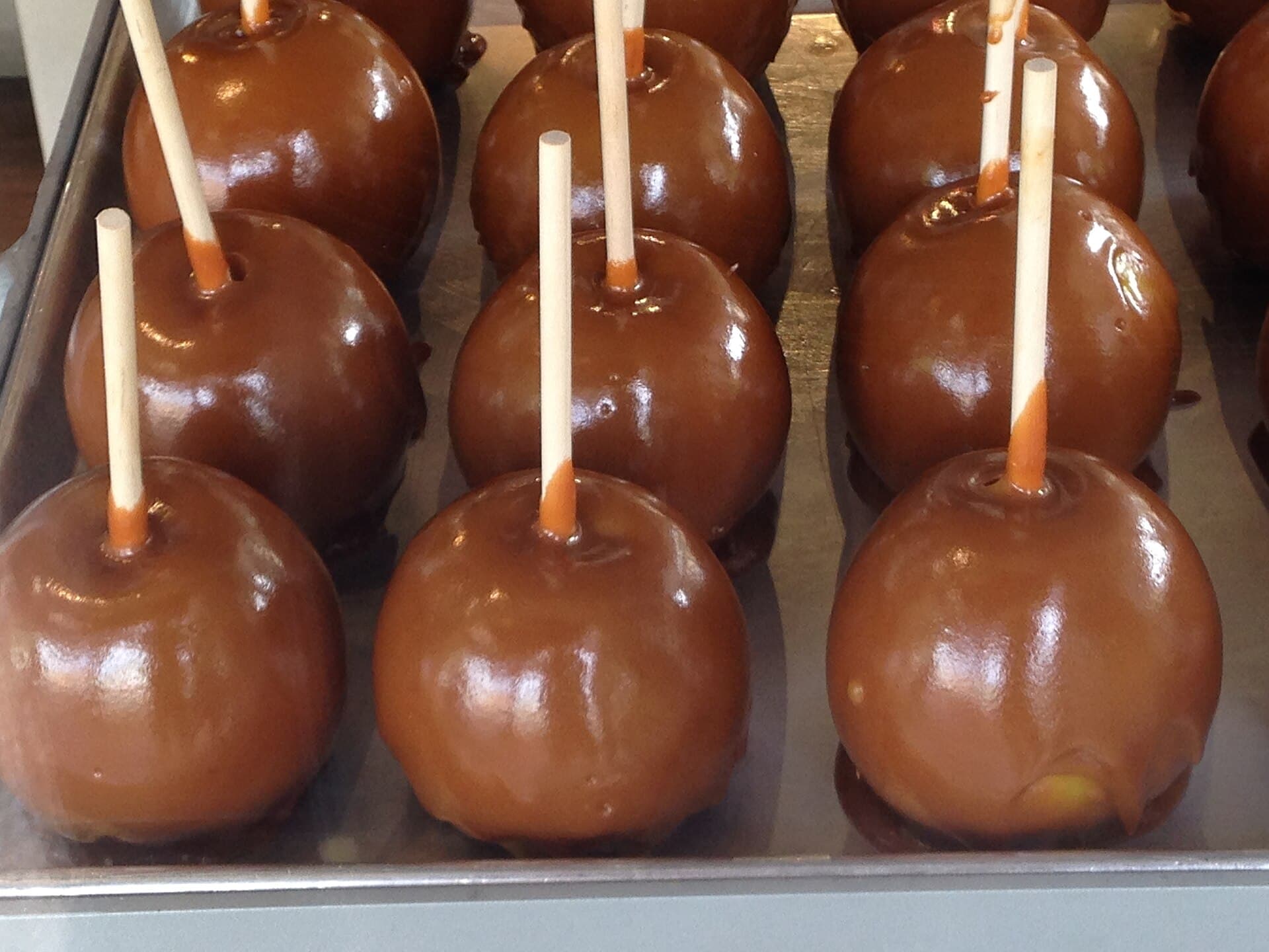 Caramel Apples prepared as a finished dish