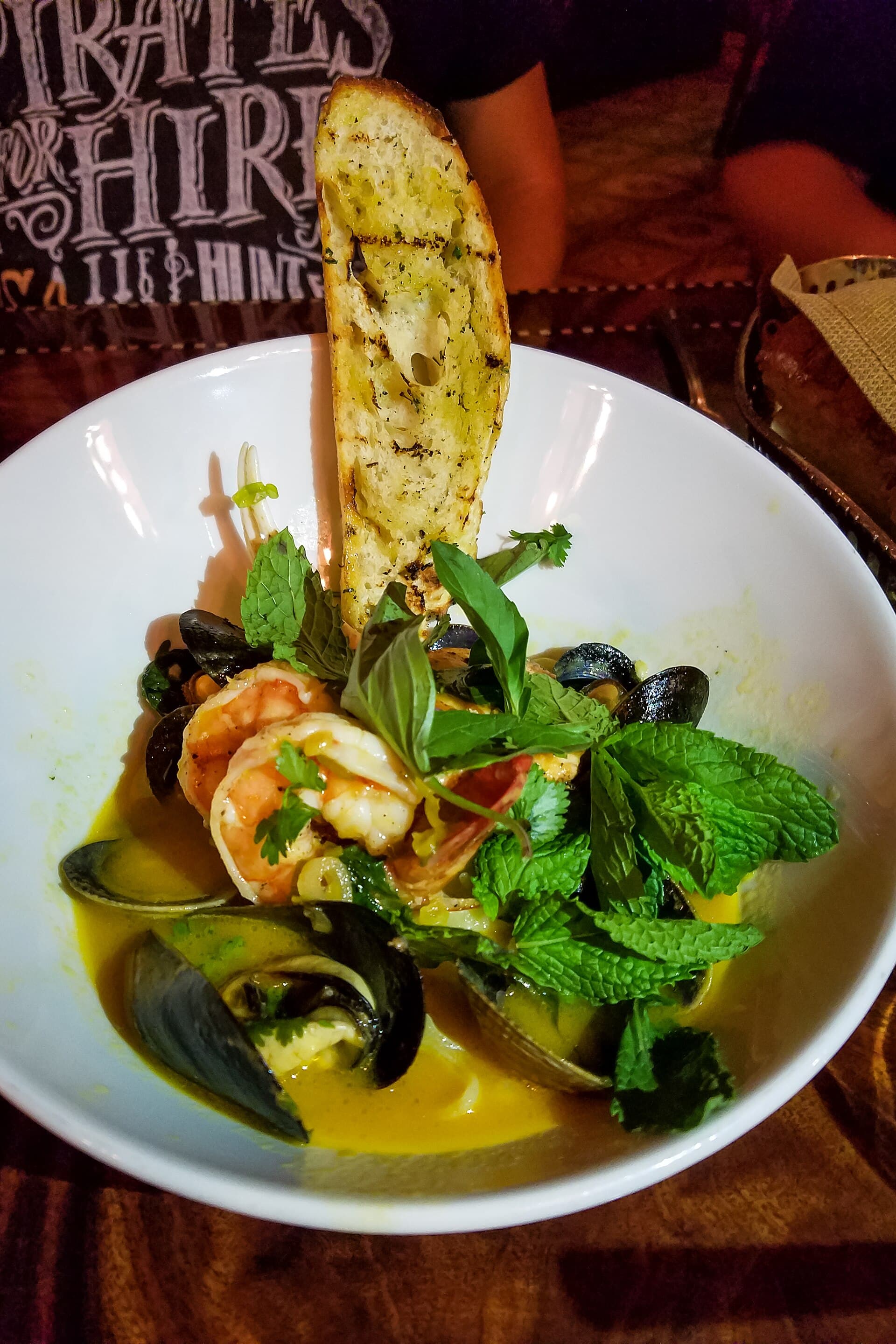 Cioppino prepared as a finished dish