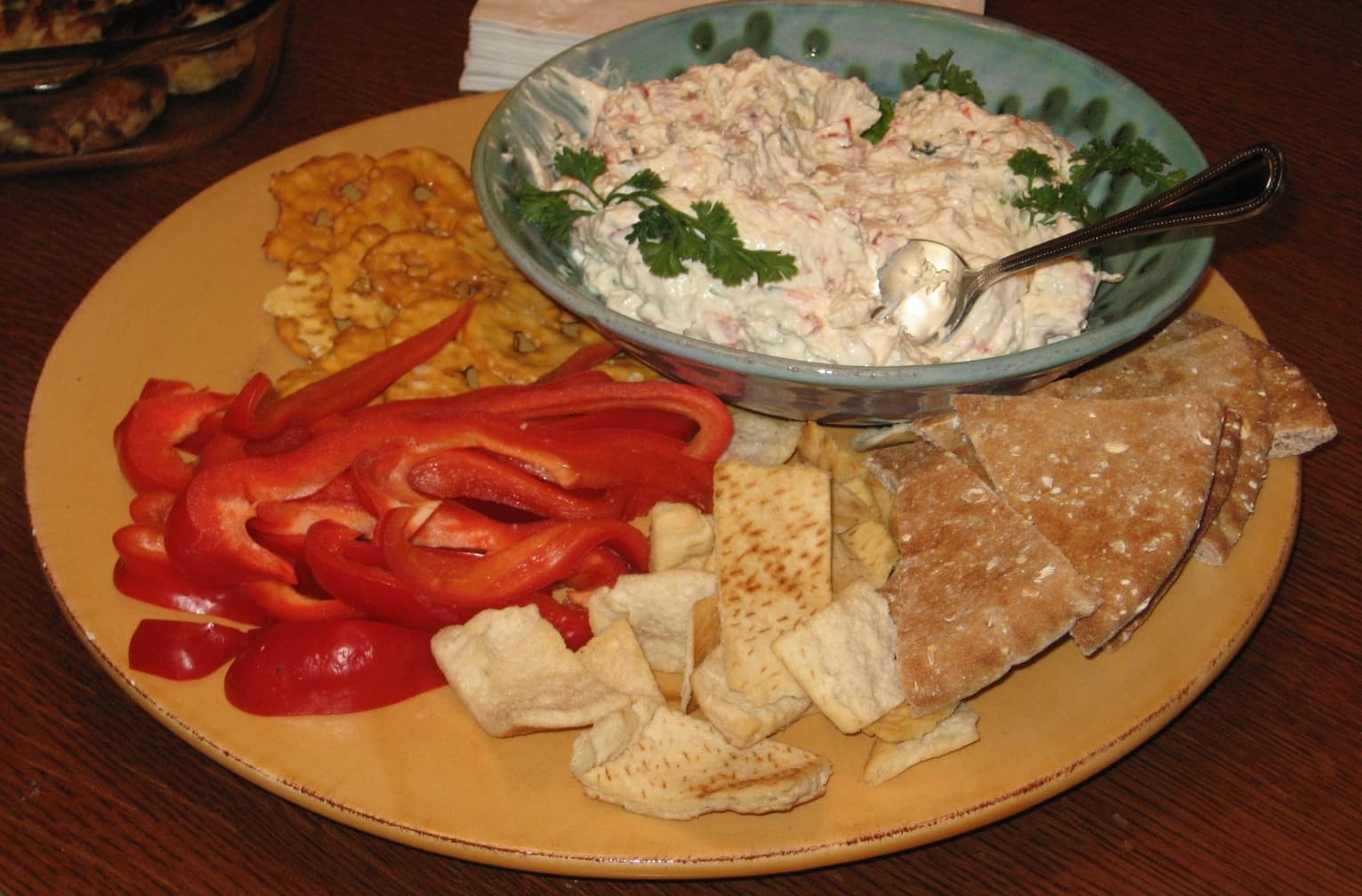Clam Dip prepared as a finished dish
