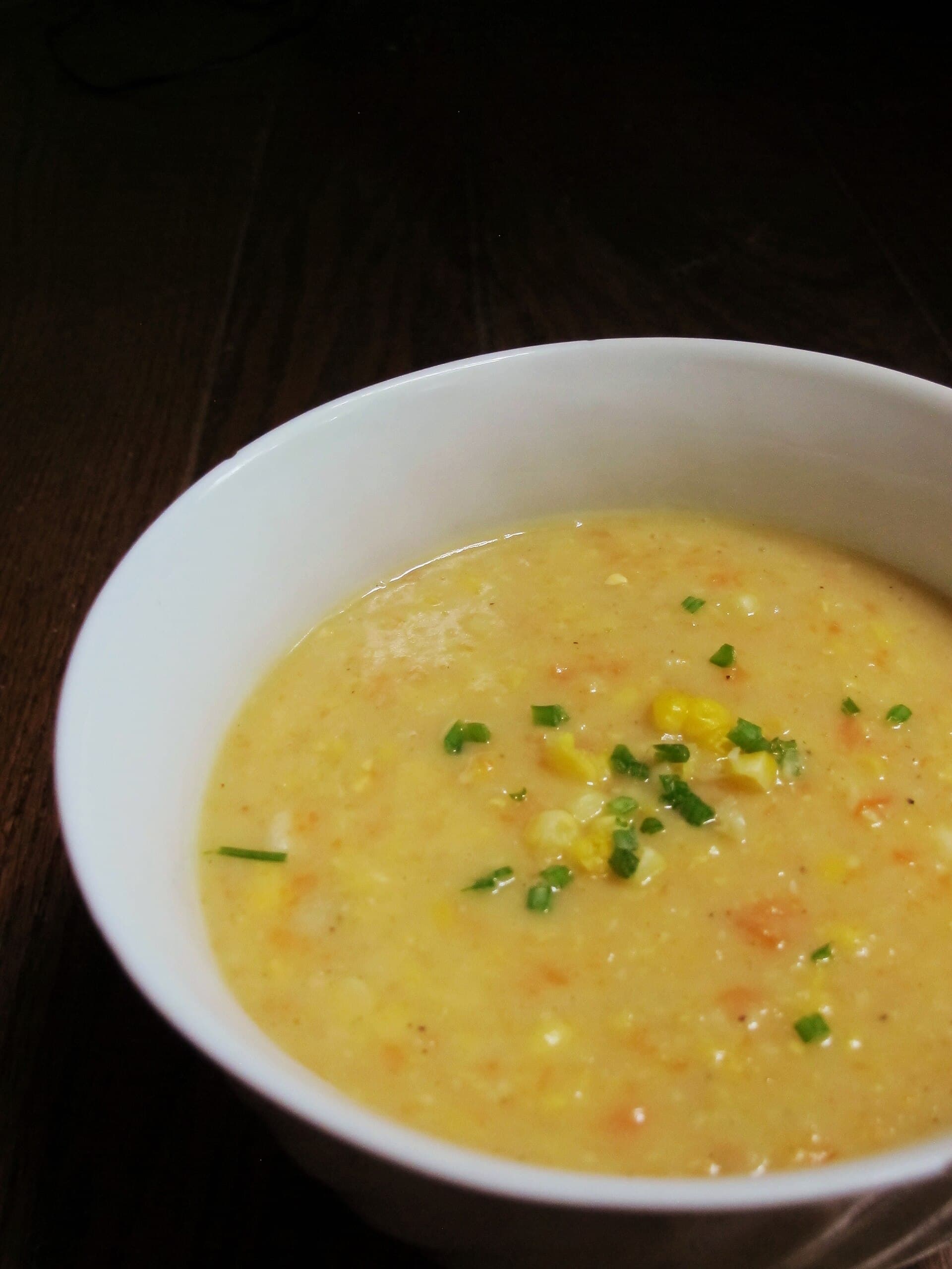 Corn Chowder prepared as a finished dish