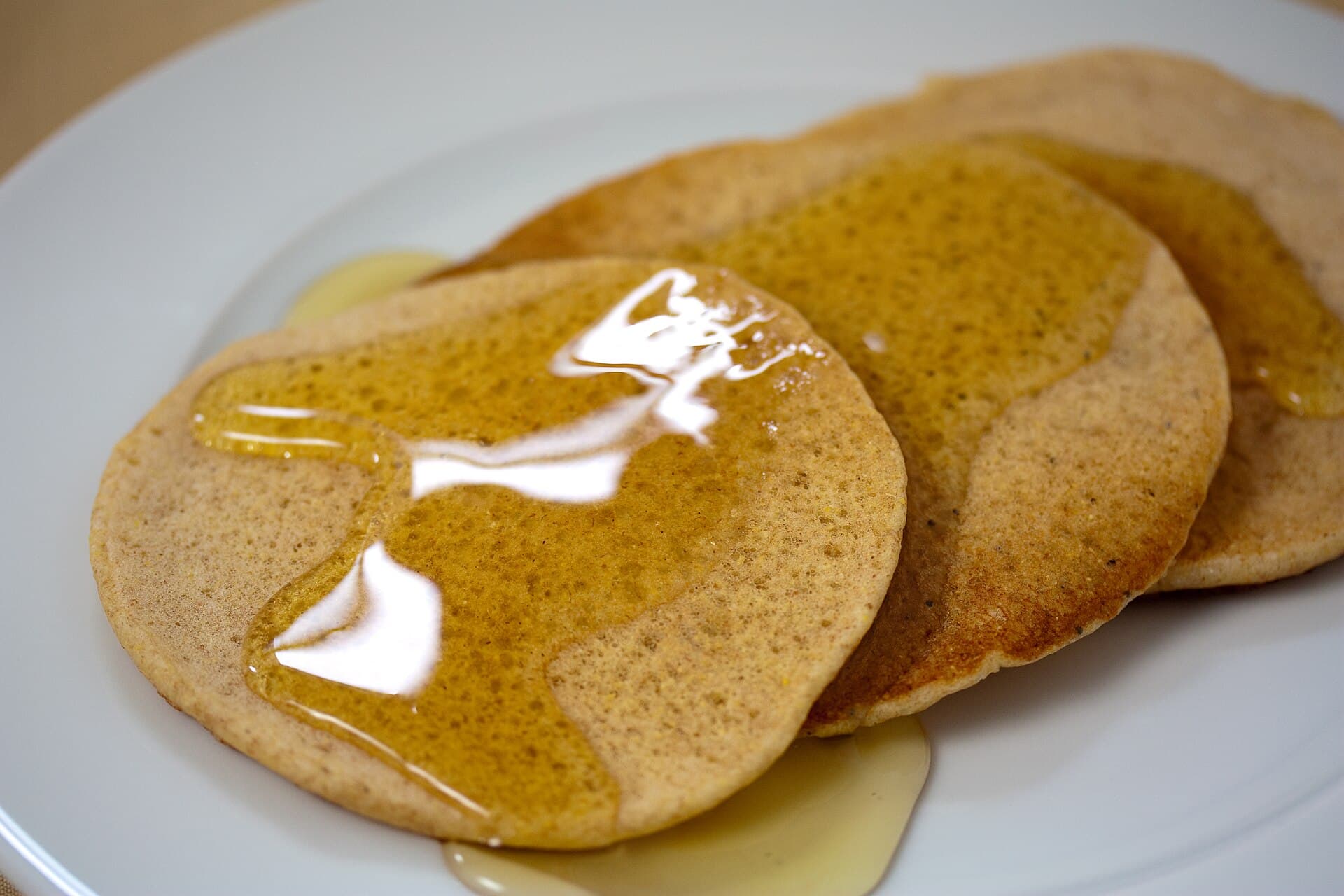 Cornmeal Pancakes prepared as a finished dish
