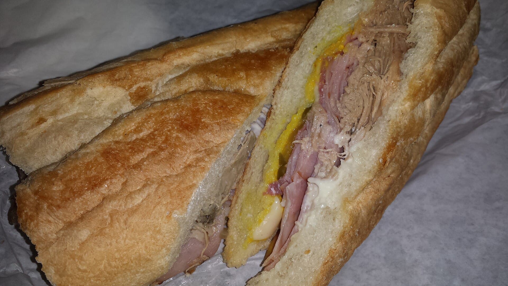 Cuban Sandwich prepared as a finished dish
