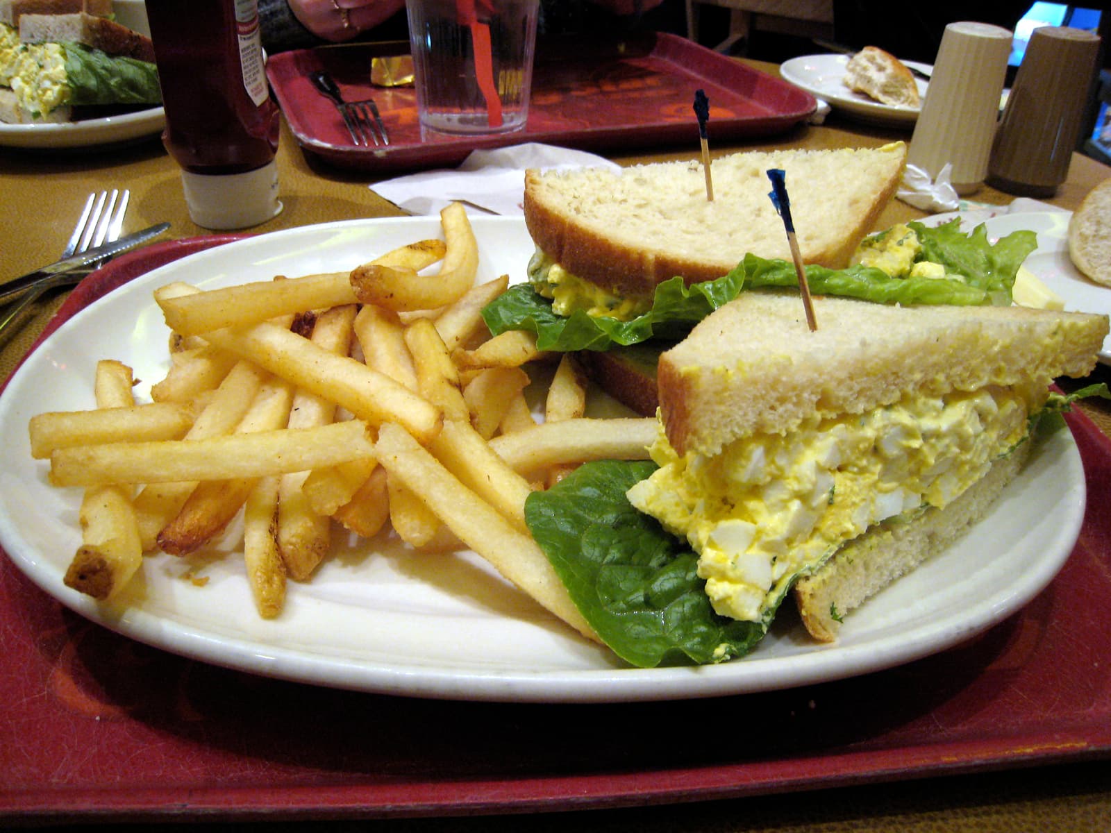 Egg Salad Sandwich prepared as a finished dish