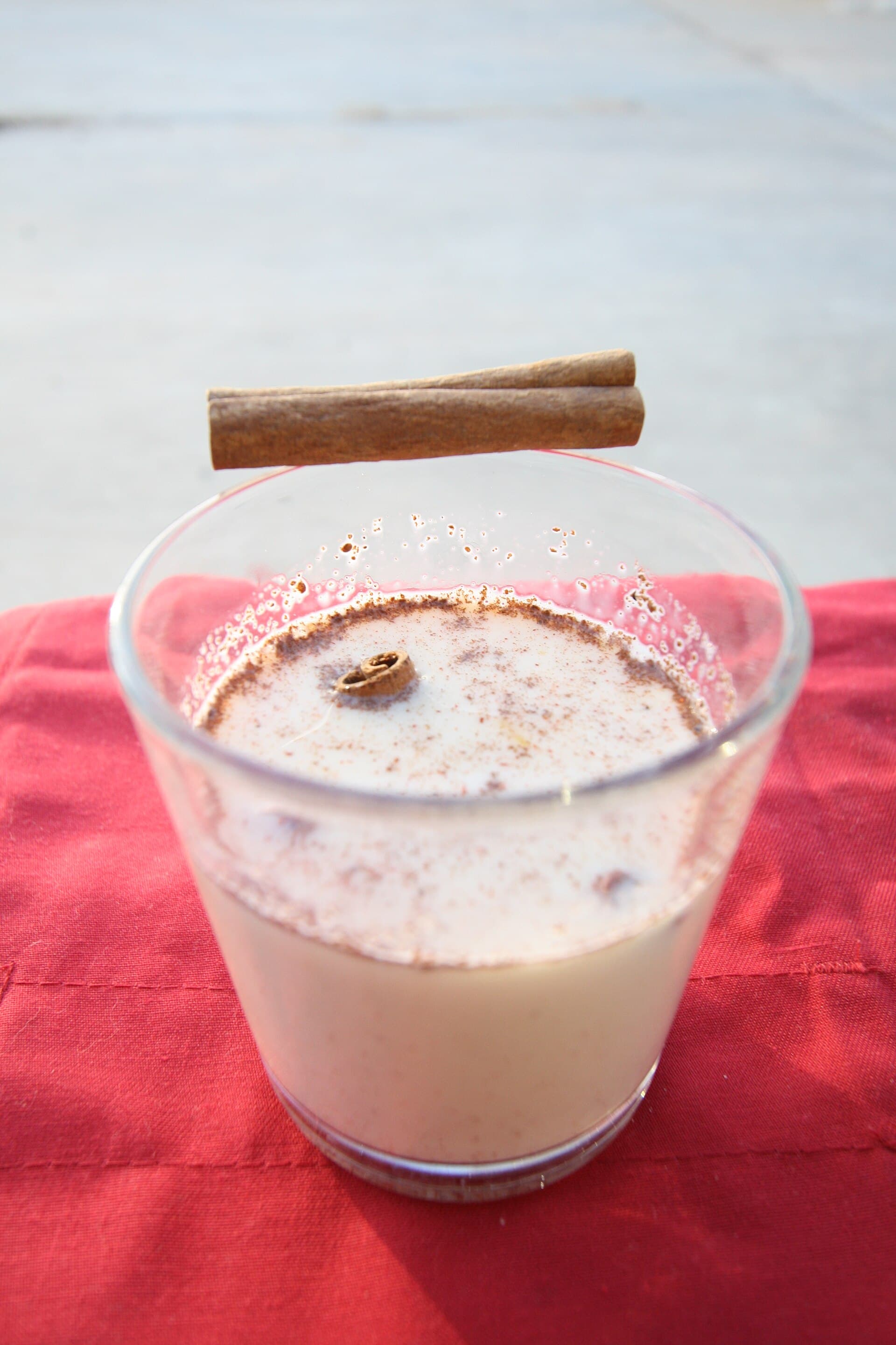 Eggnog prepared as a finished dish