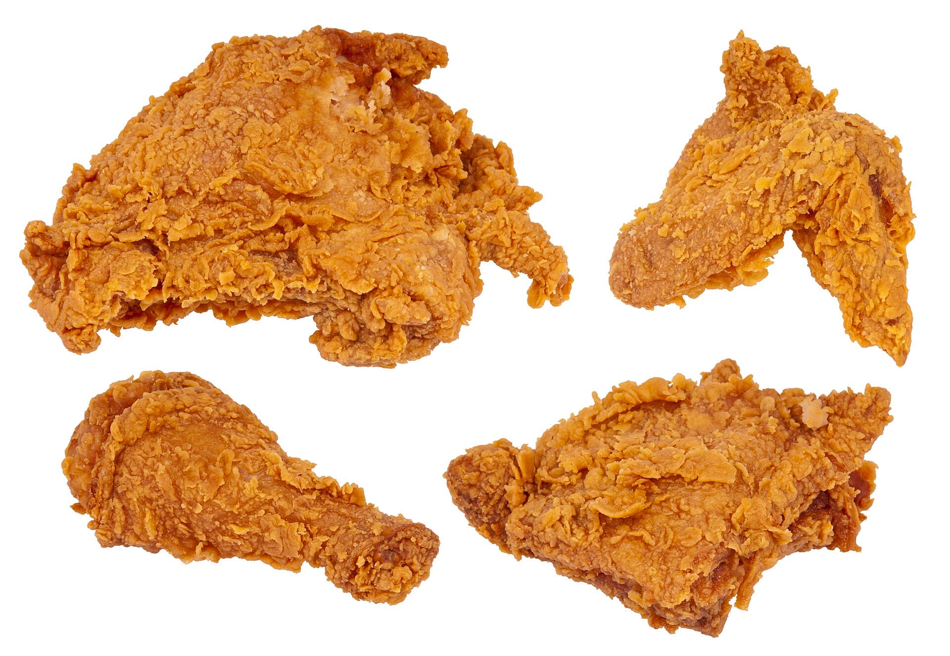Fried Chicken prepared as a finished dish