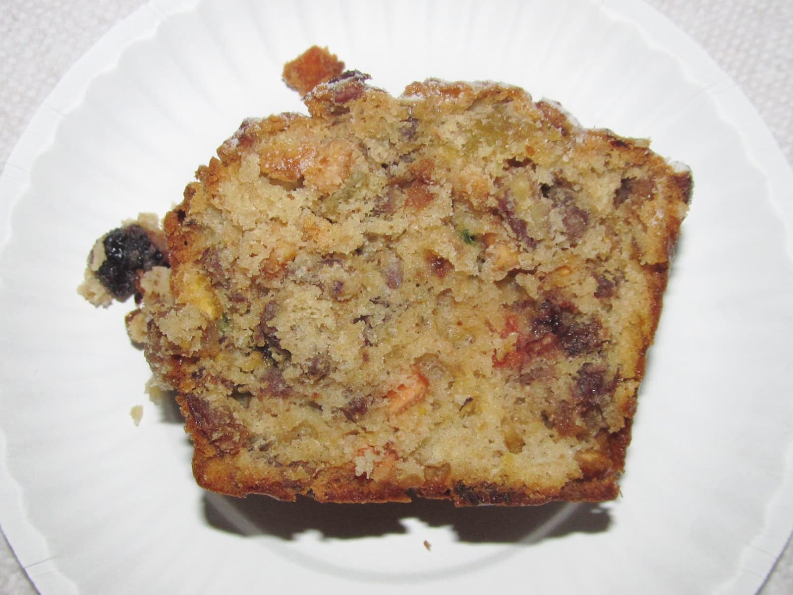 Fruitcake prepared as a finished dish