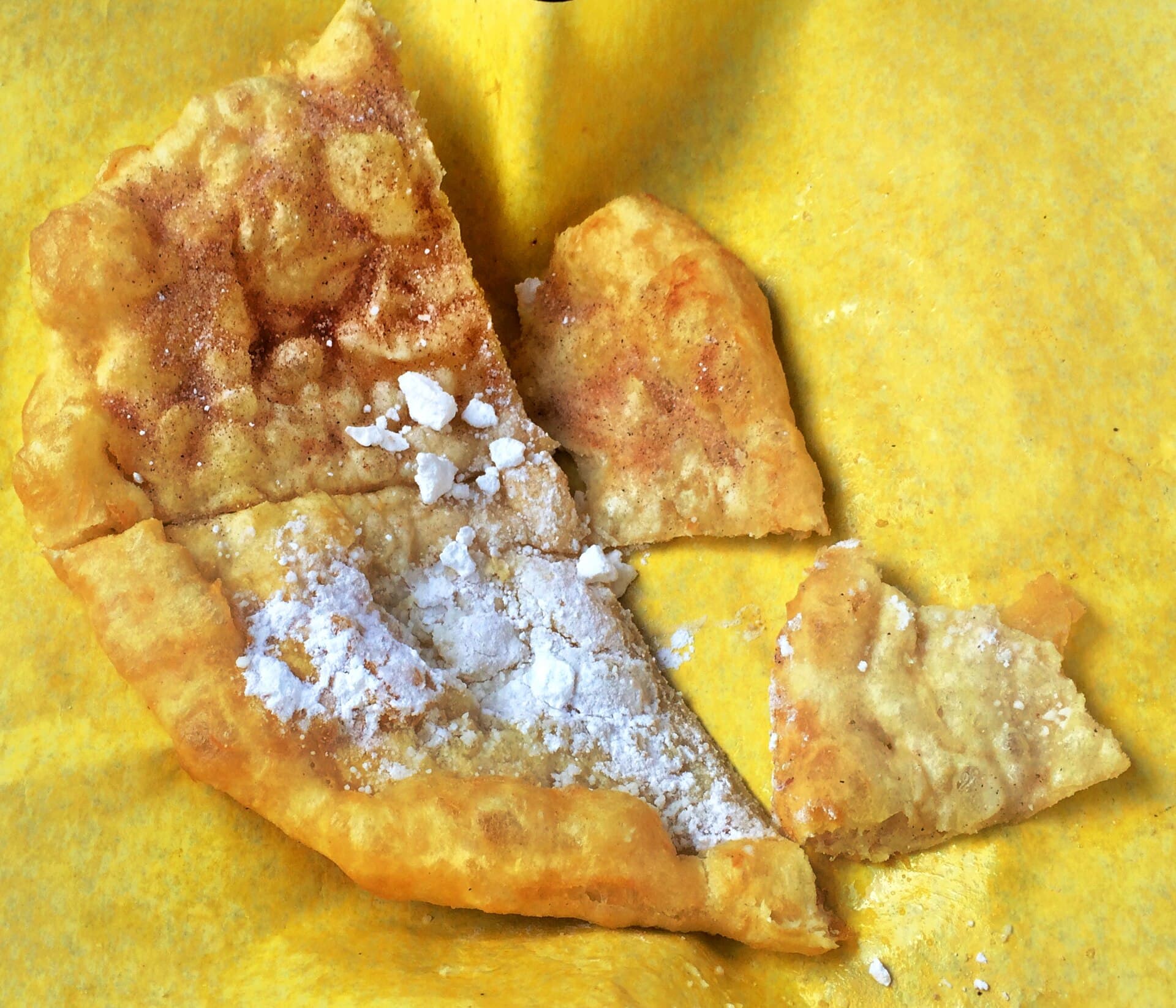 Fry Bread prepared as a finished dish