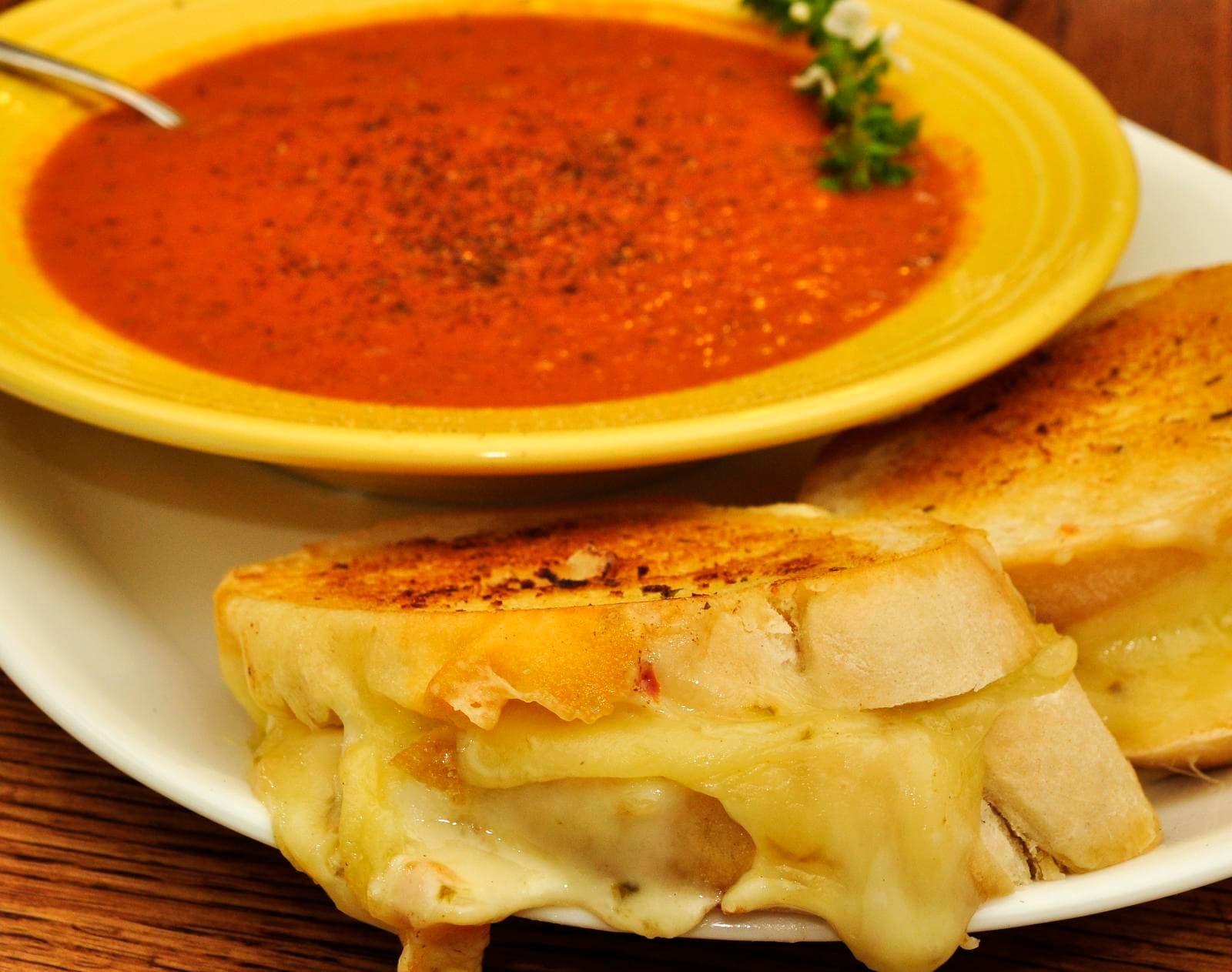 Grilled Cheese prepared as a finished dish