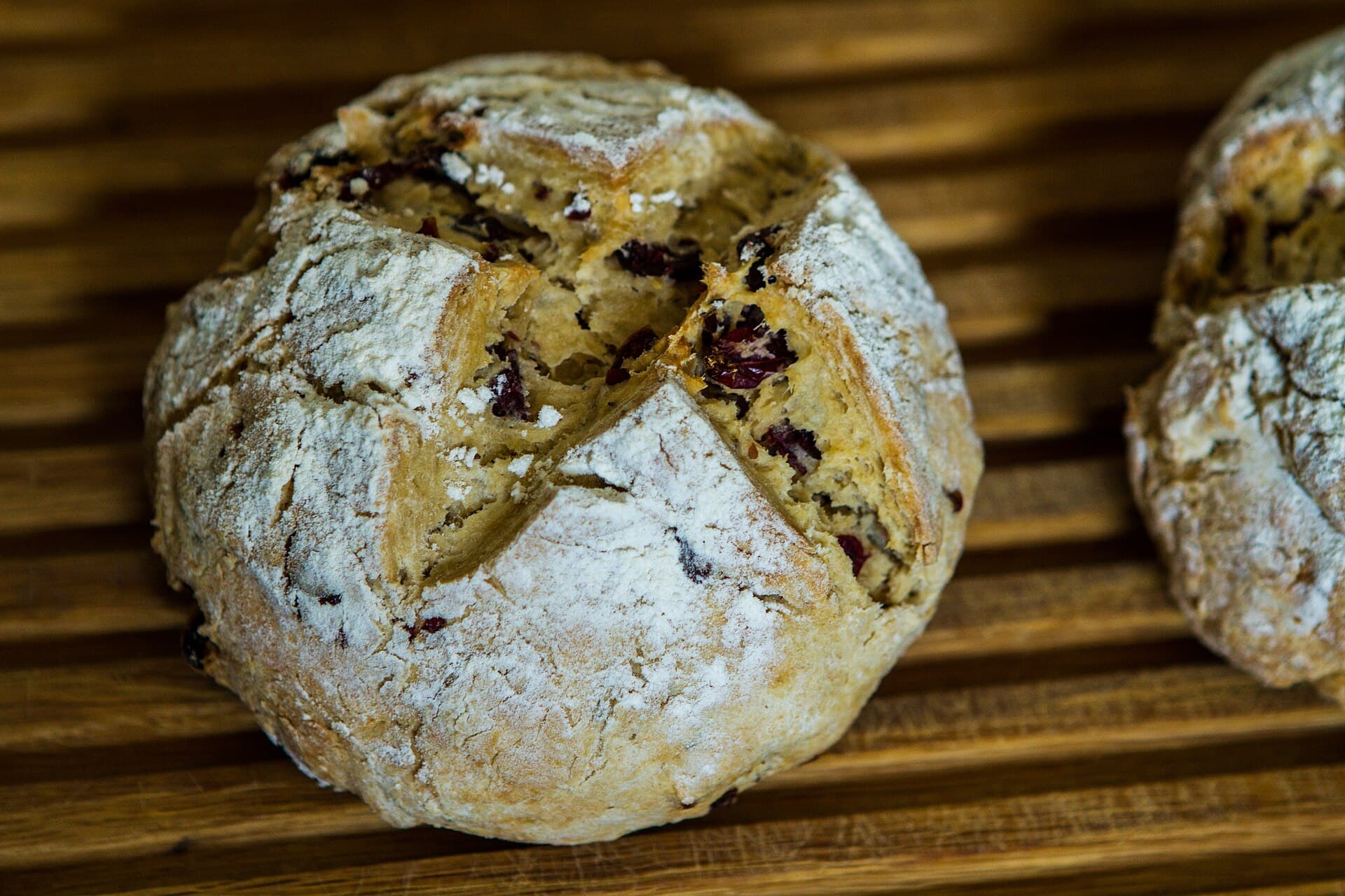 Irish Soda Bread prepared as a finished dish