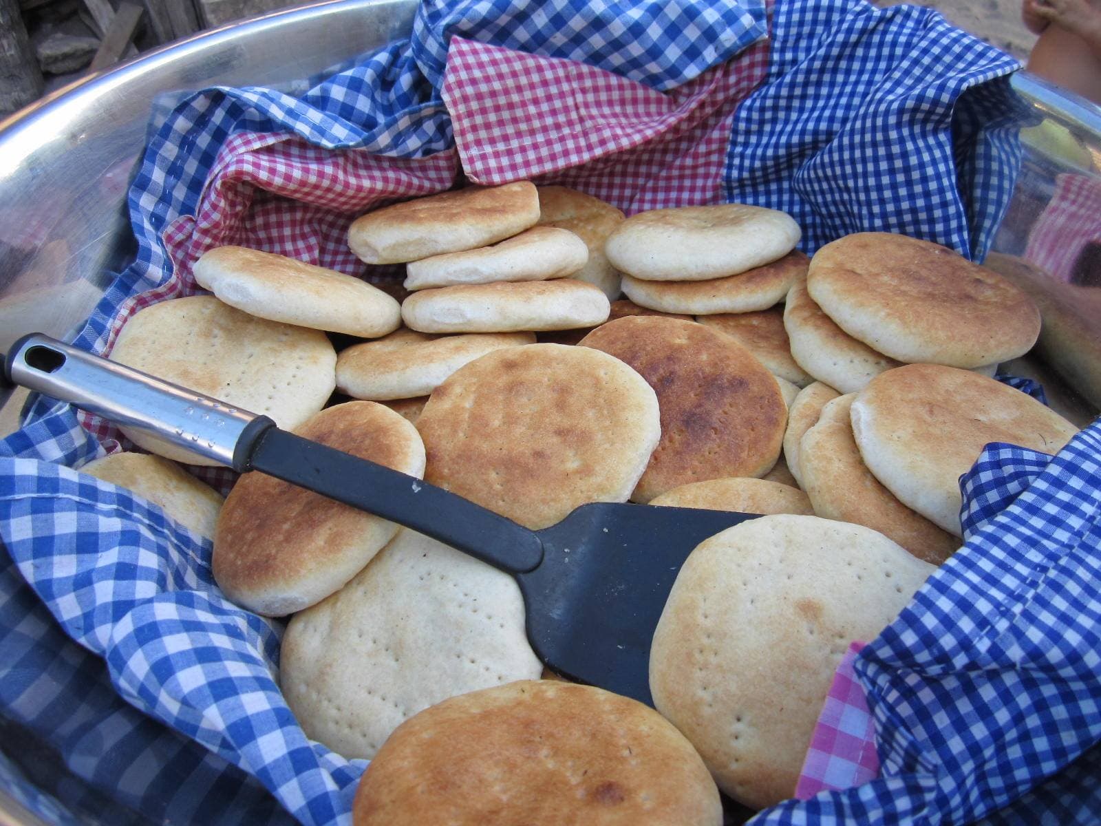 Johnny Cakes prepared as a finished dish