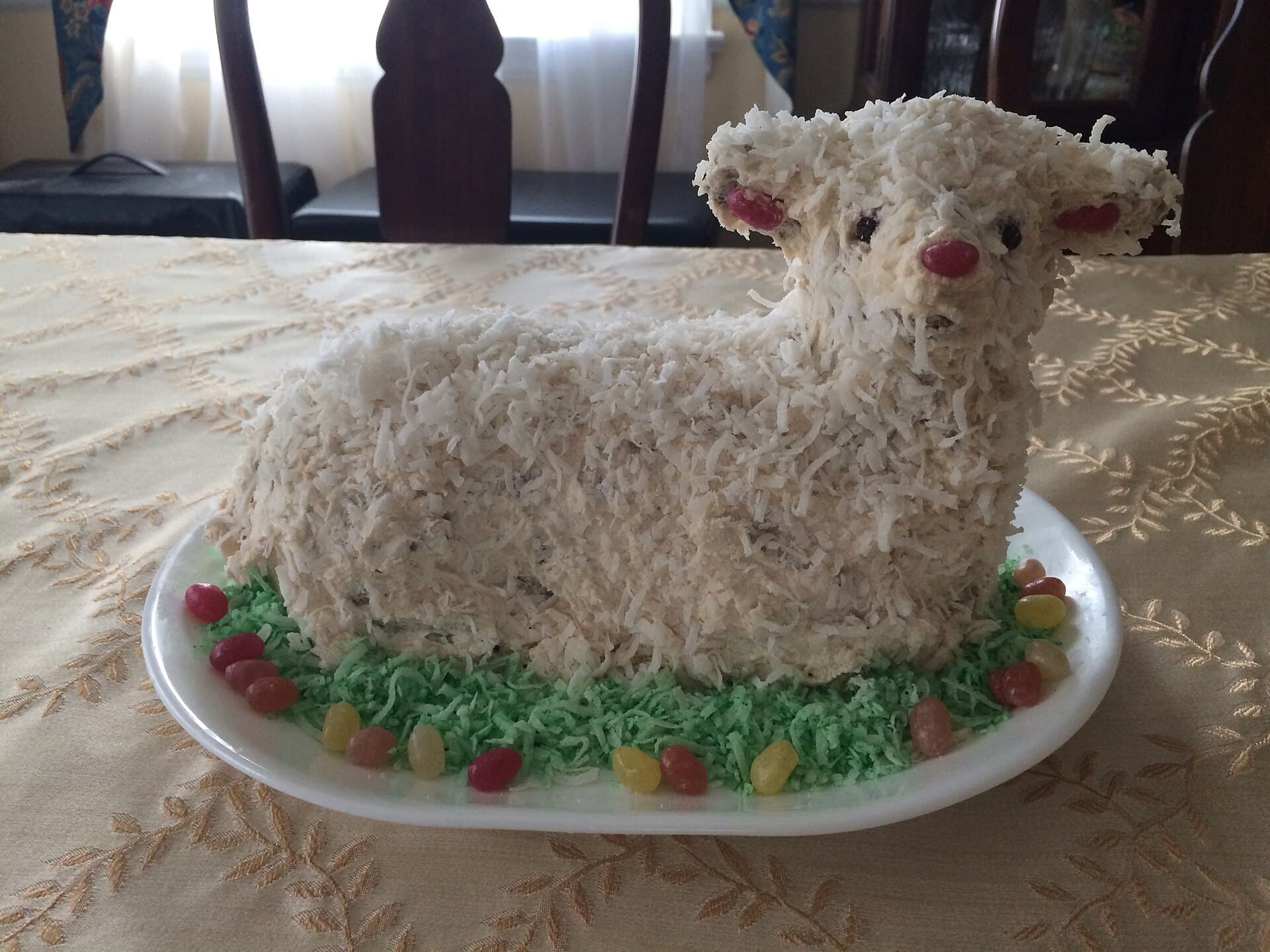 Lamb Cake prepared as a finished dish
