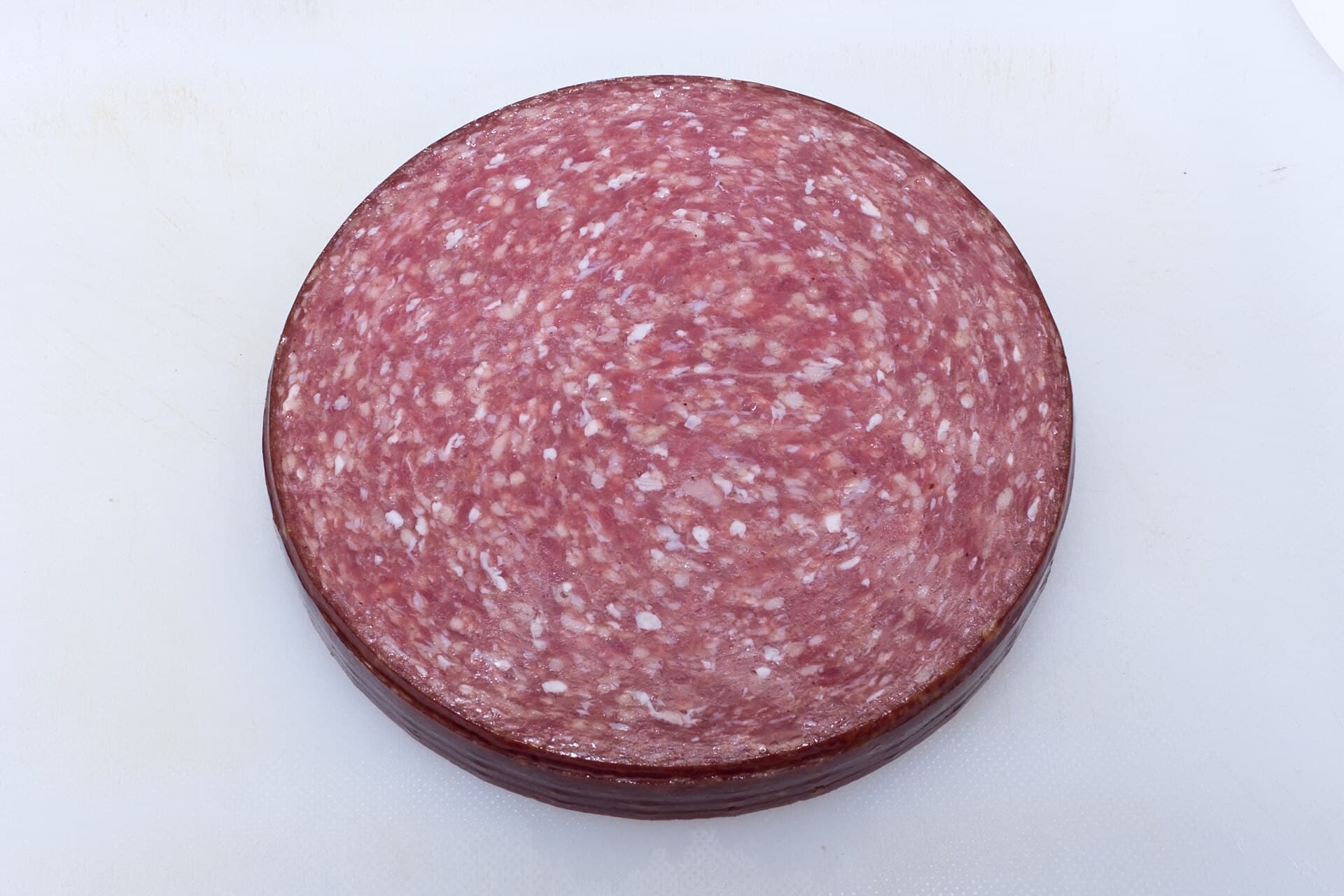 Lebanon Bologna prepared as a finished dish