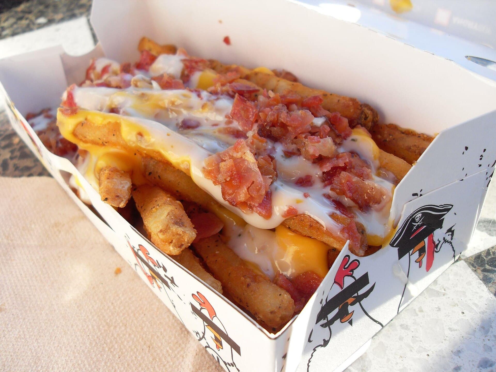 Loaded Fries prepared as a finished dish