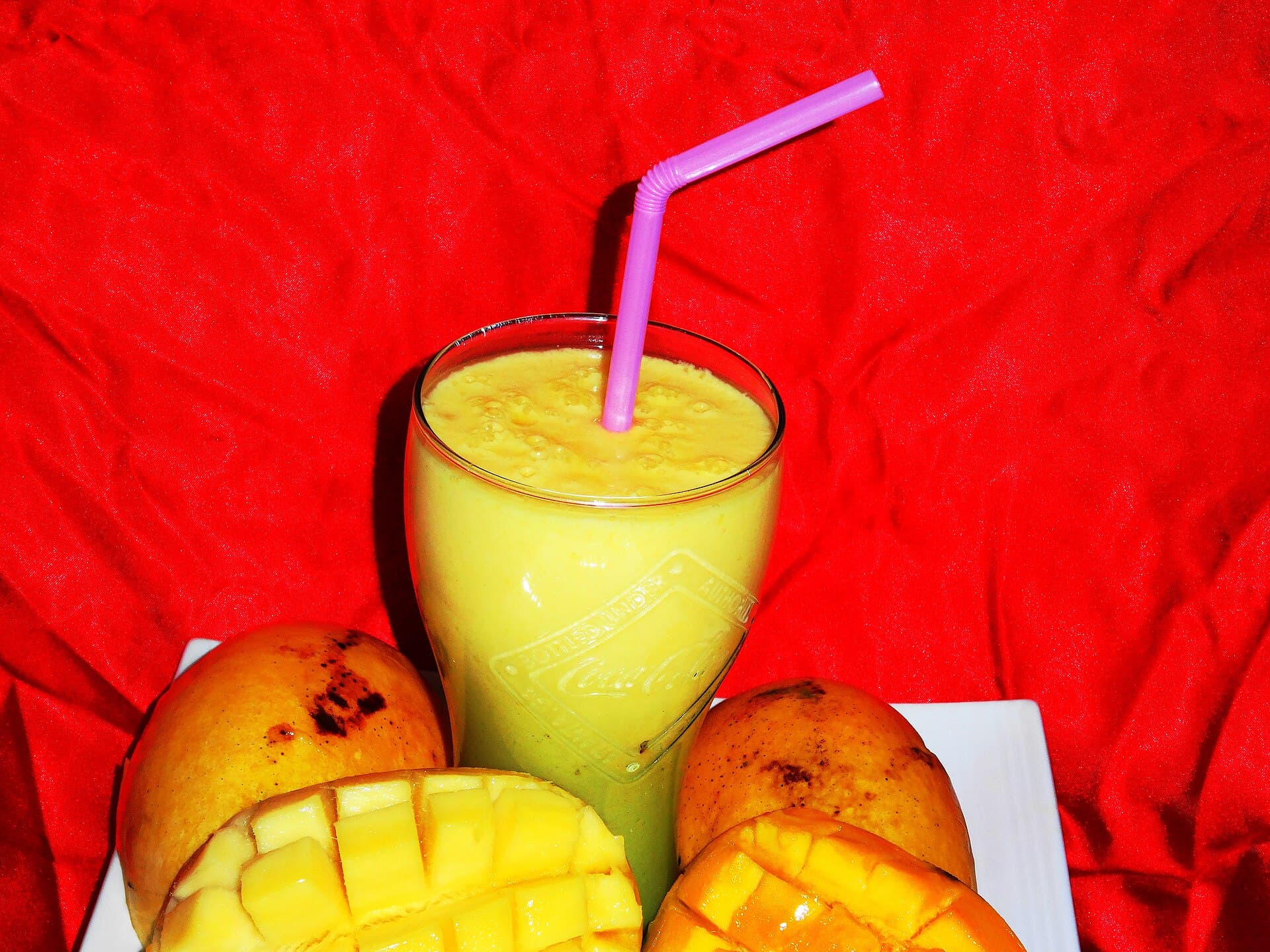 Mango Smoothie prepared as a finished dish