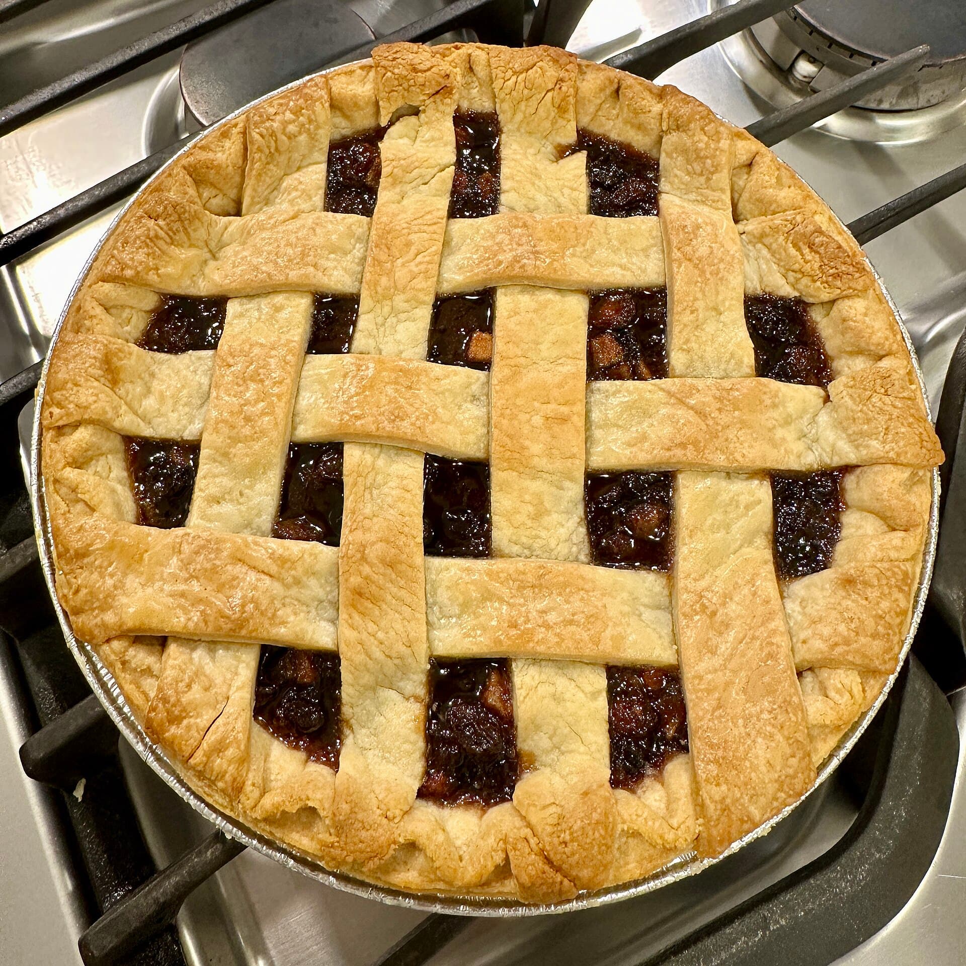 Mincemeat Pie prepared as a finished dish