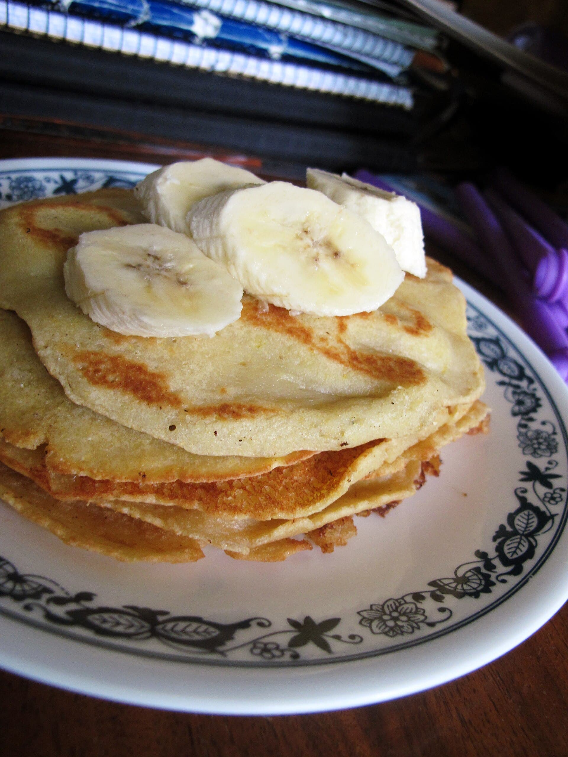Pancakes prepared as a finished dish