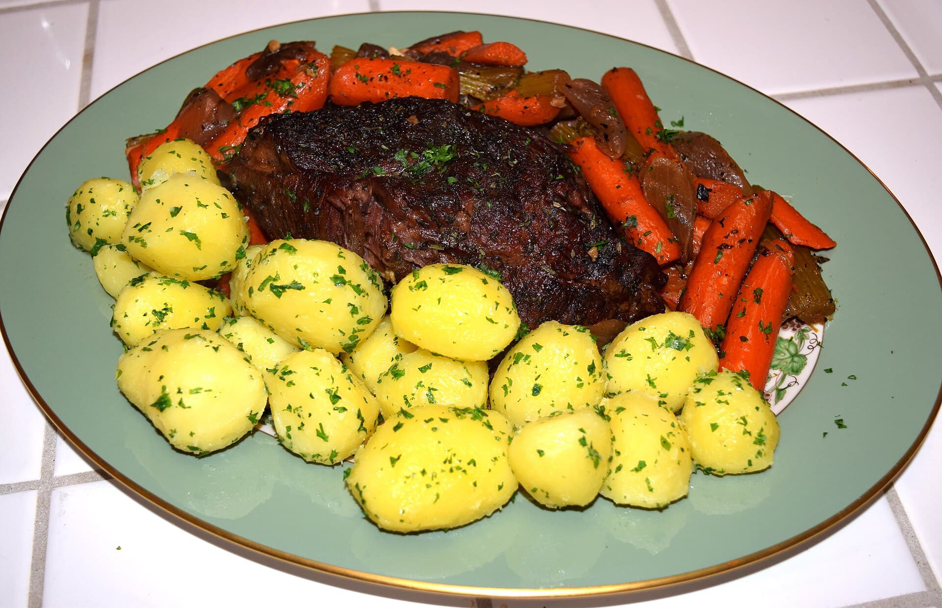 Pot Roast prepared as a finished dish