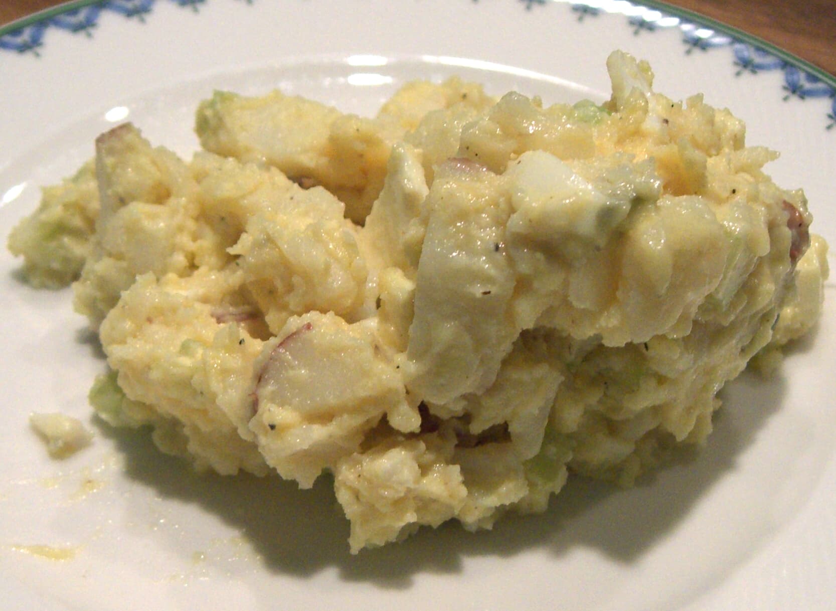 Potato Salad prepared as a finished dish