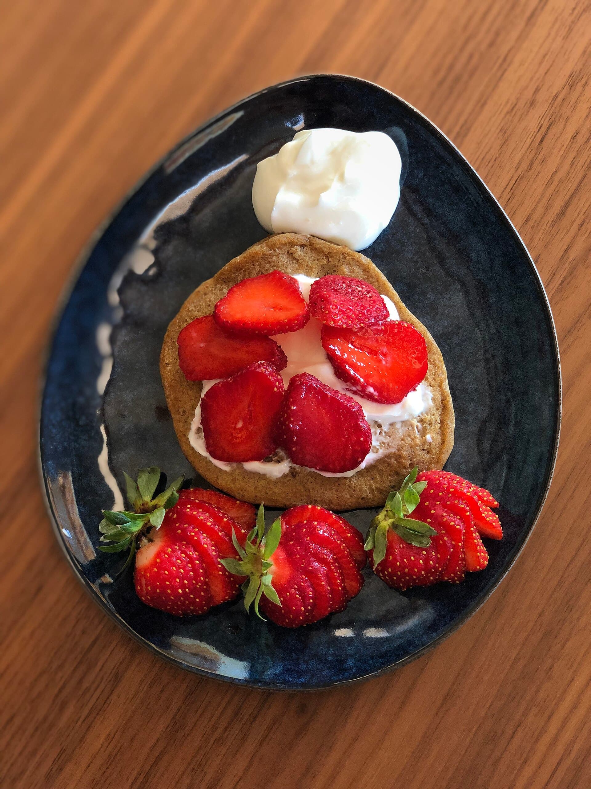 Protein Pancakes prepared as a finished dish