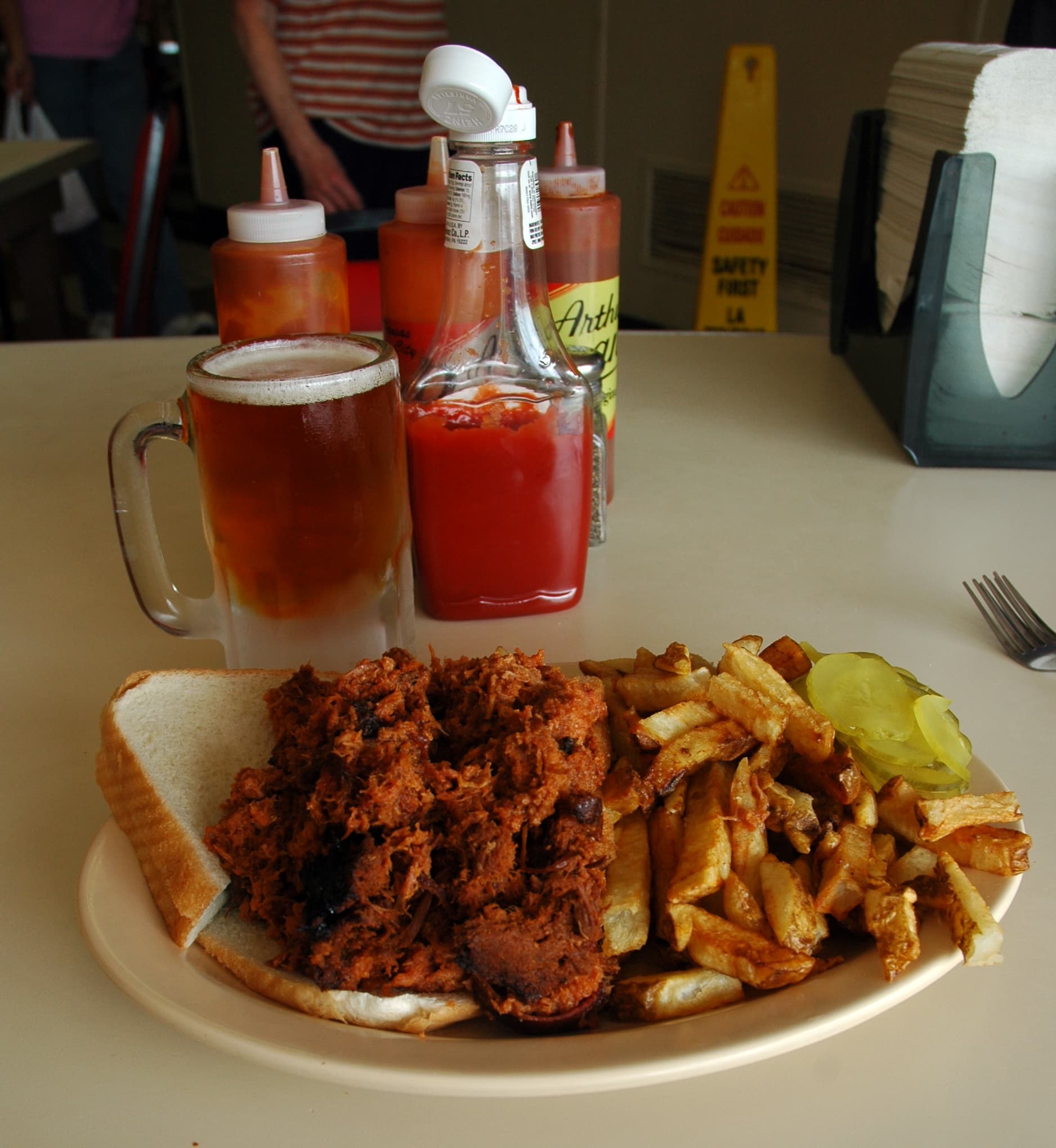 Pulled Pork prepared as a finished dish