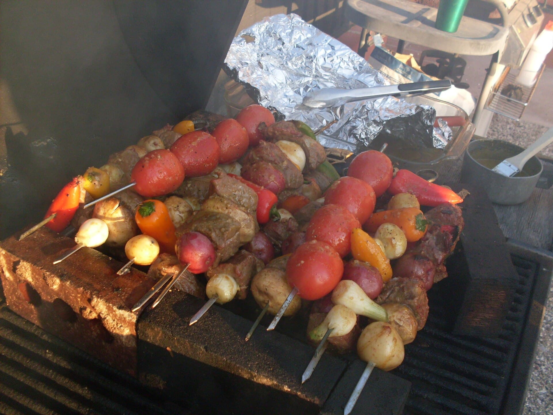 Shish Kebabs prepared as a finished dish
