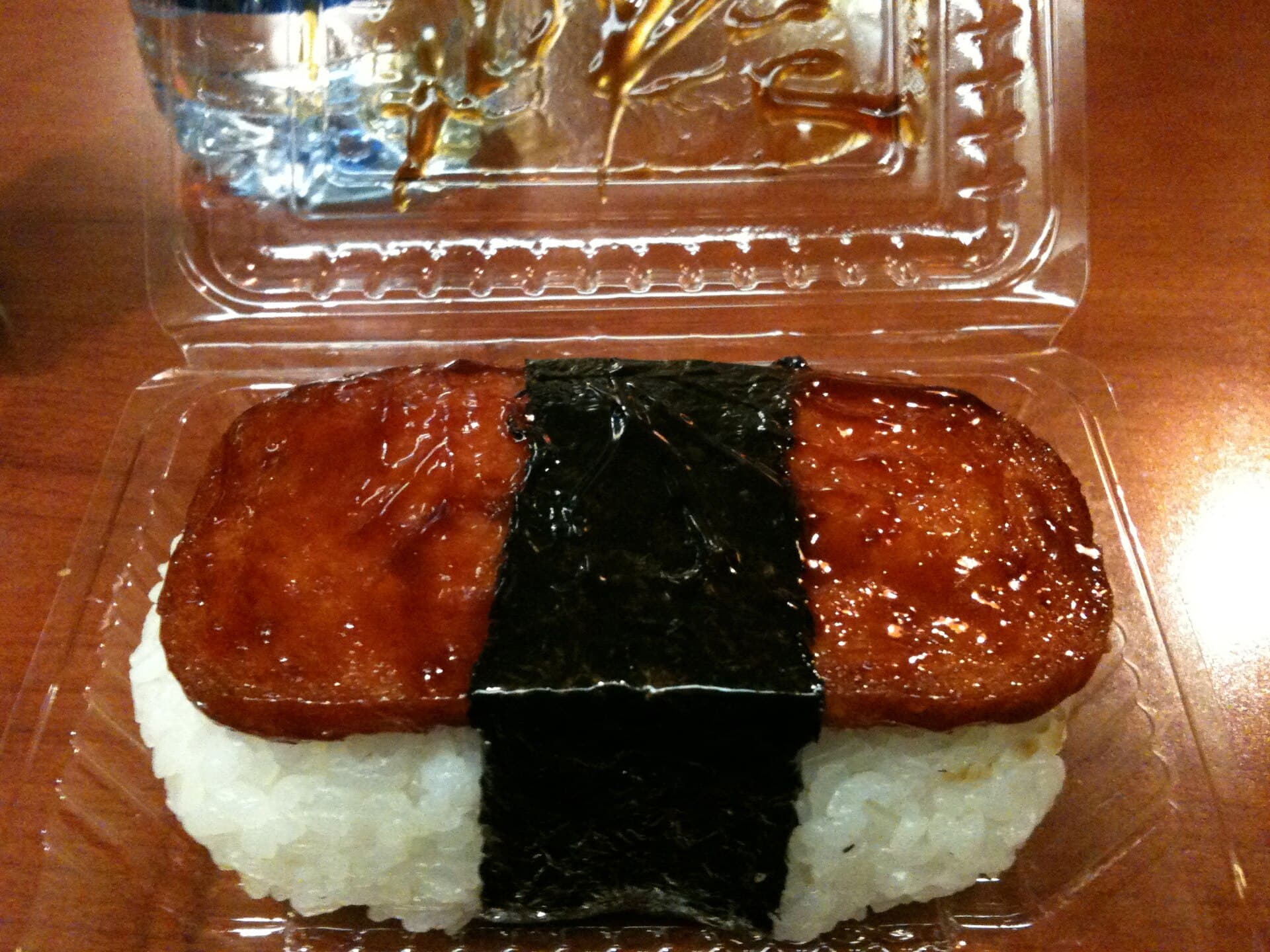 Spam Musubi prepared as a finished dish