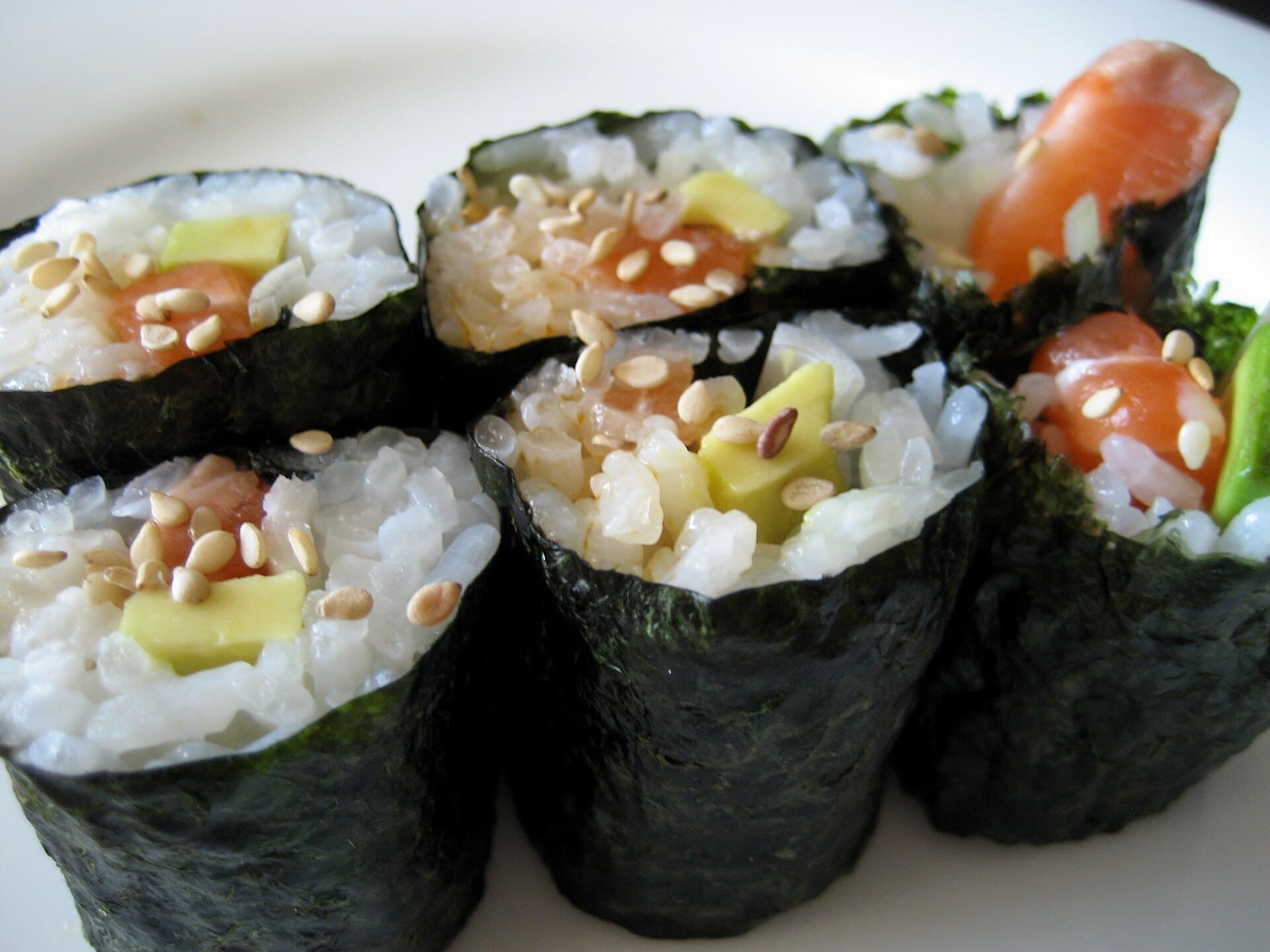 Sushi Rolls prepared as a finished dish