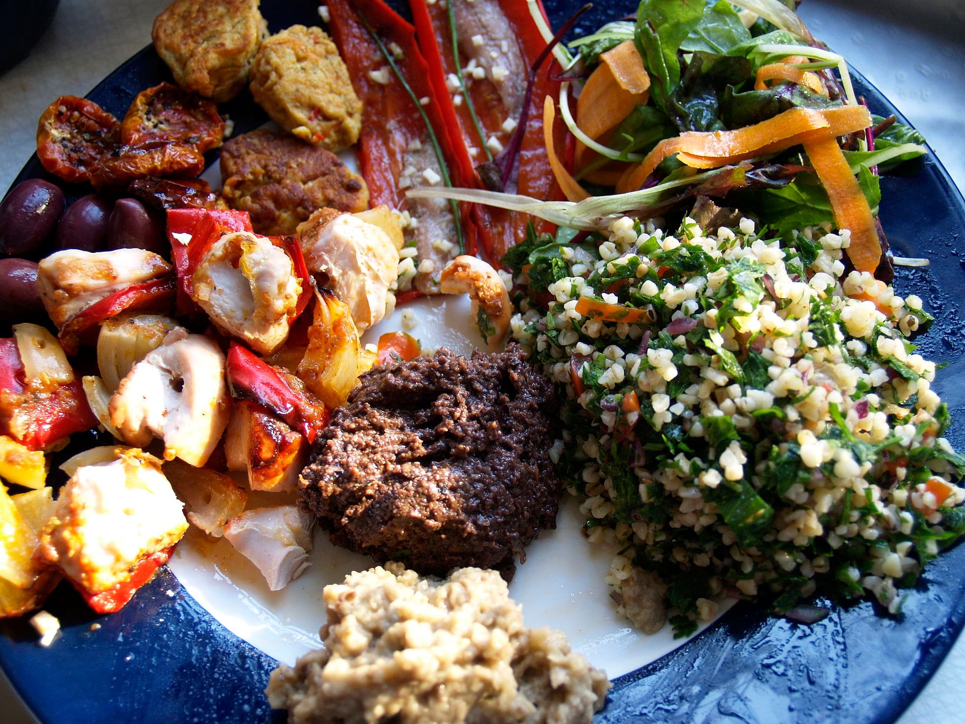 Tabbouleh prepared as a finished dish