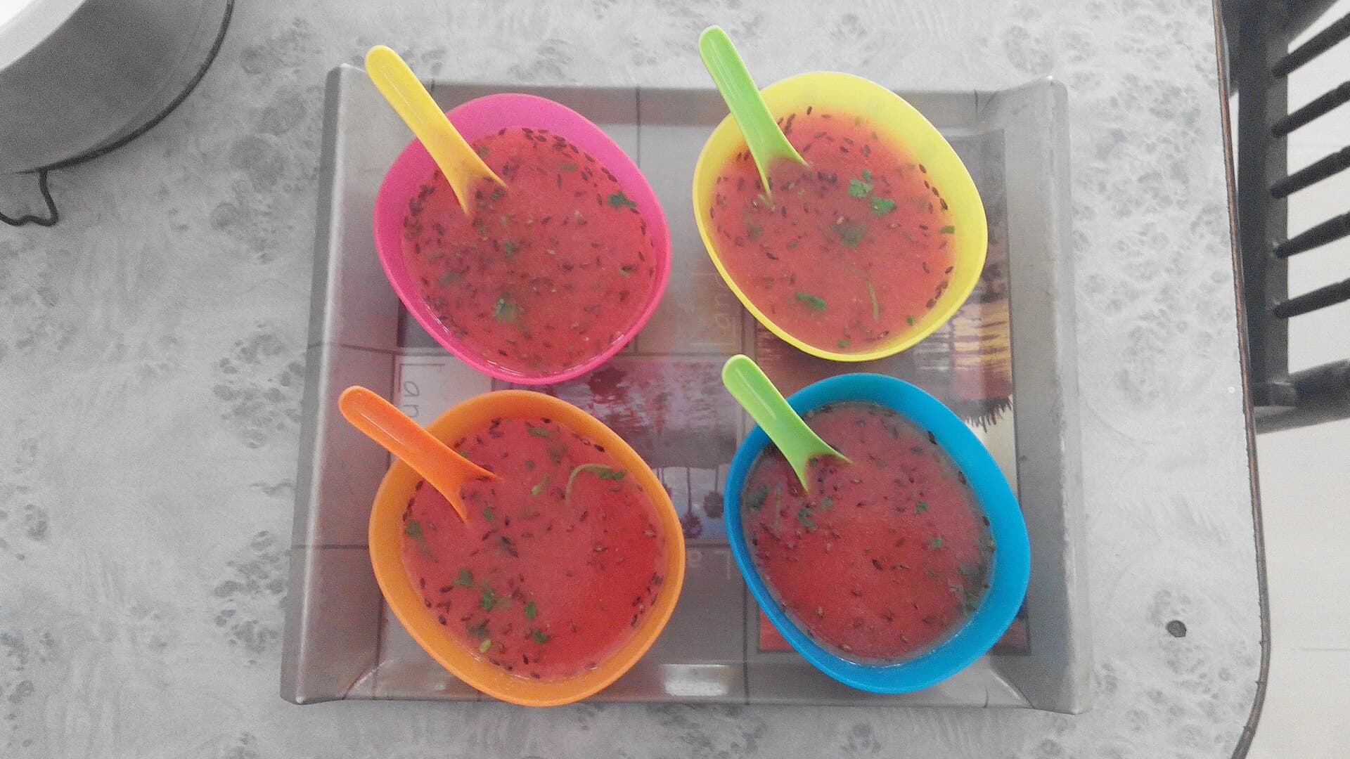 Tomato Soup prepared as a finished dish