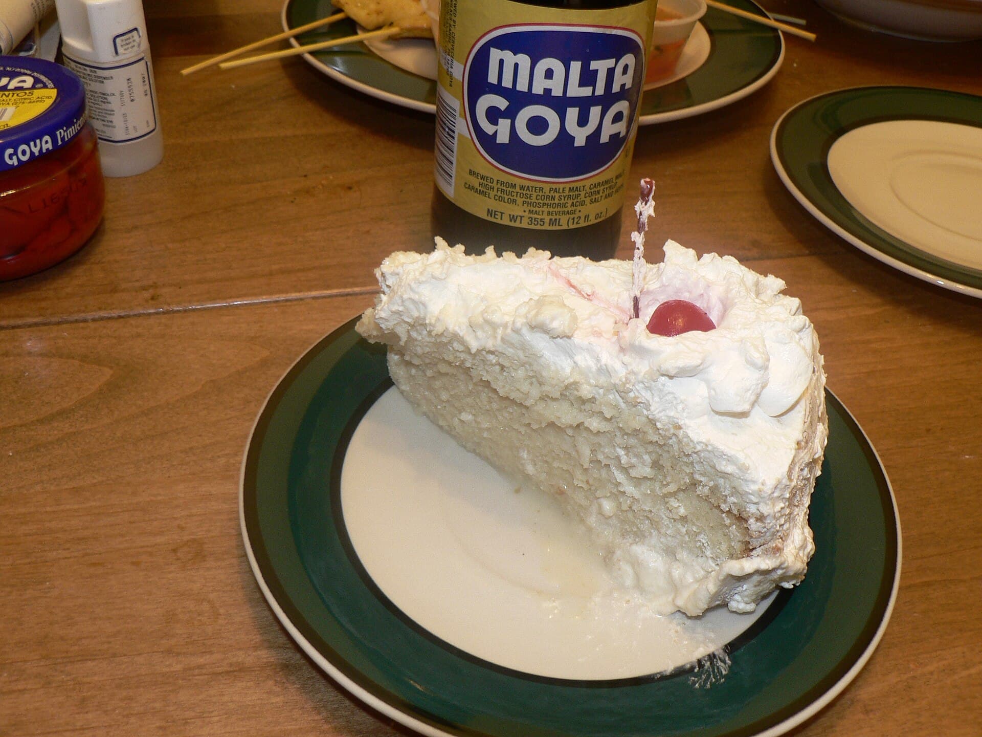 Tres Leches Cake prepared as a finished dish