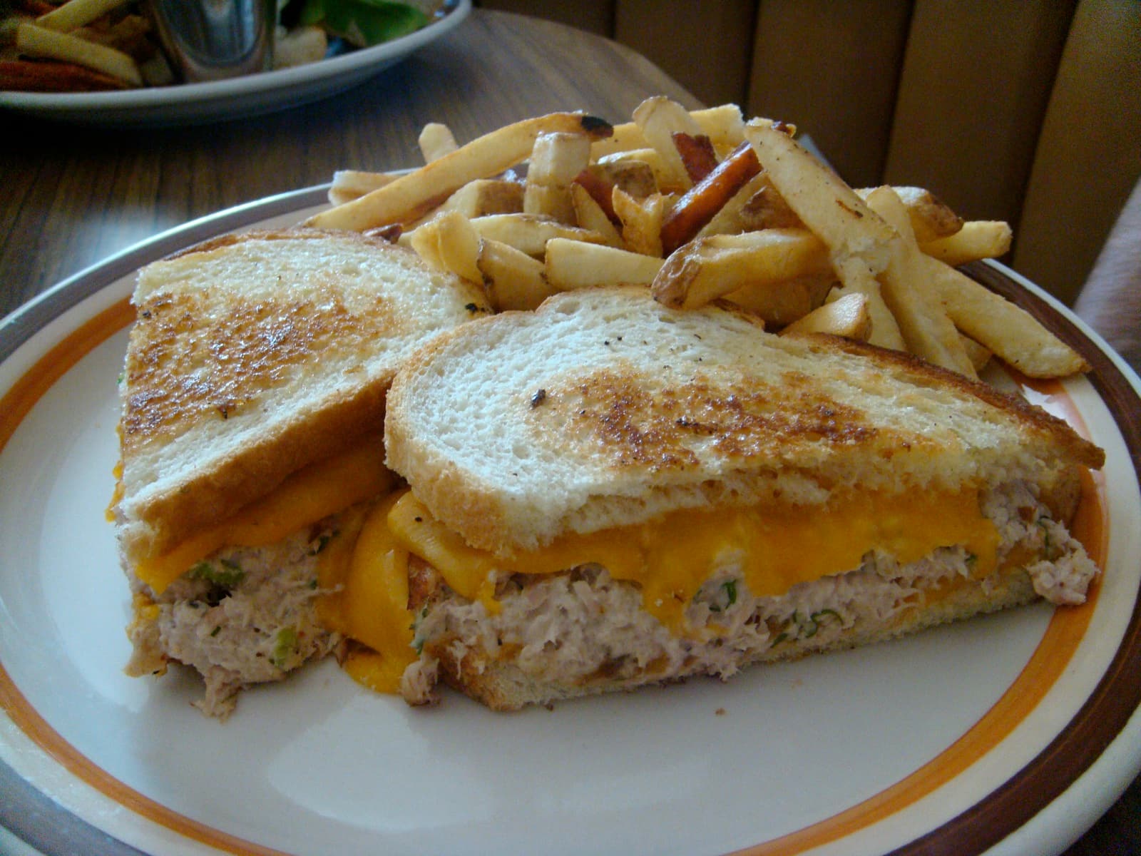 Tuna Melt prepared as a finished dish