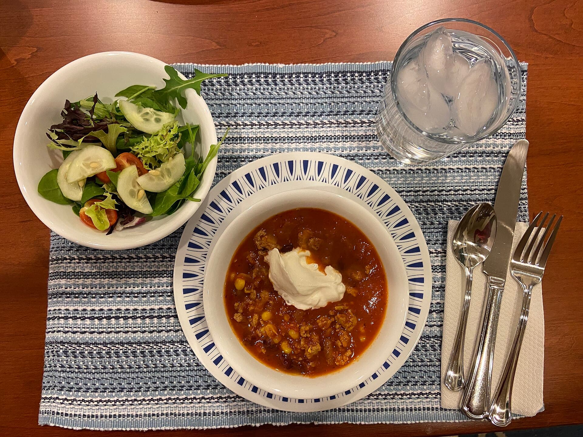 Turkey Chili prepared as a finished dish