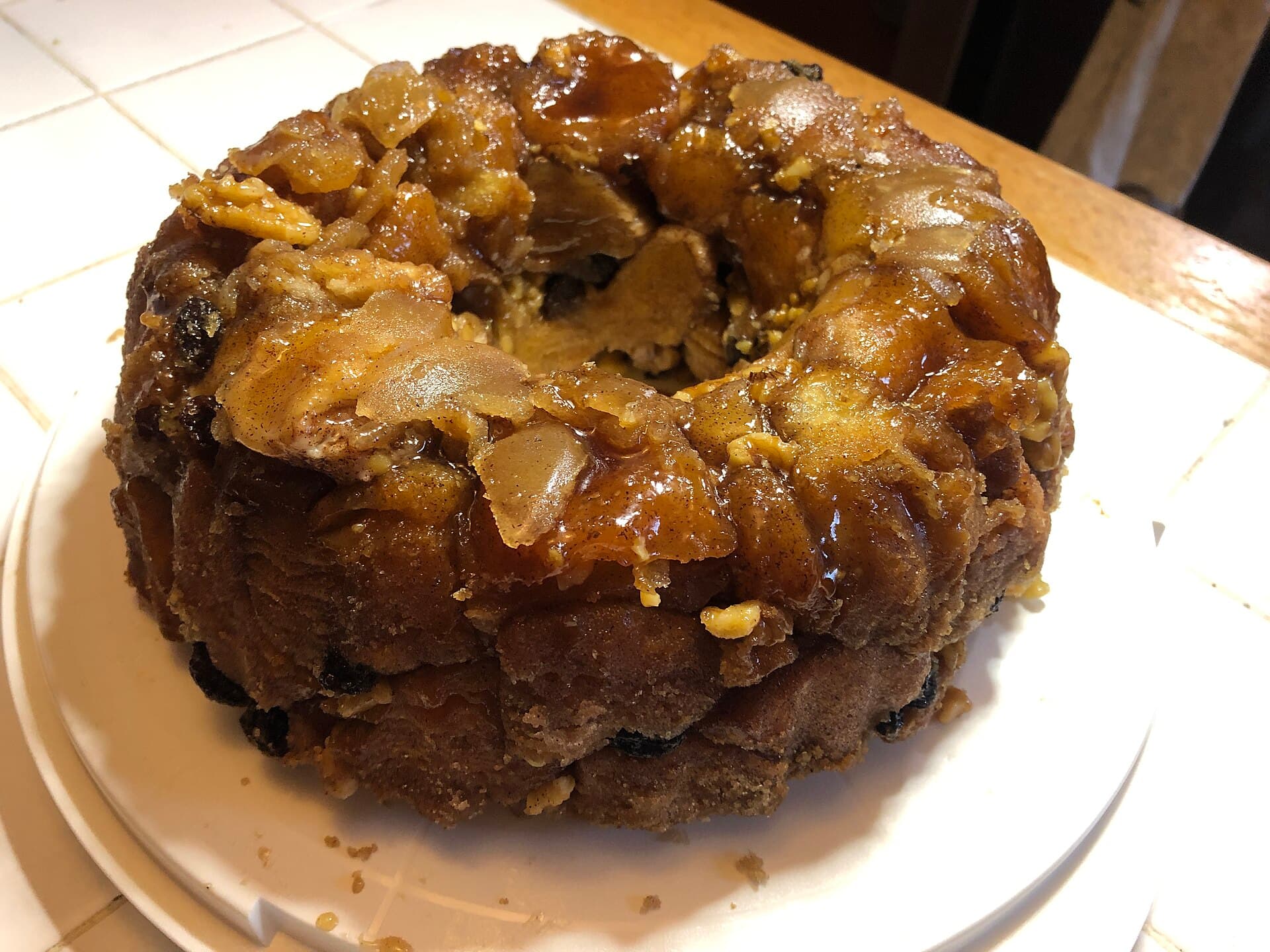 Monkey Bread prepared as a finished dish
