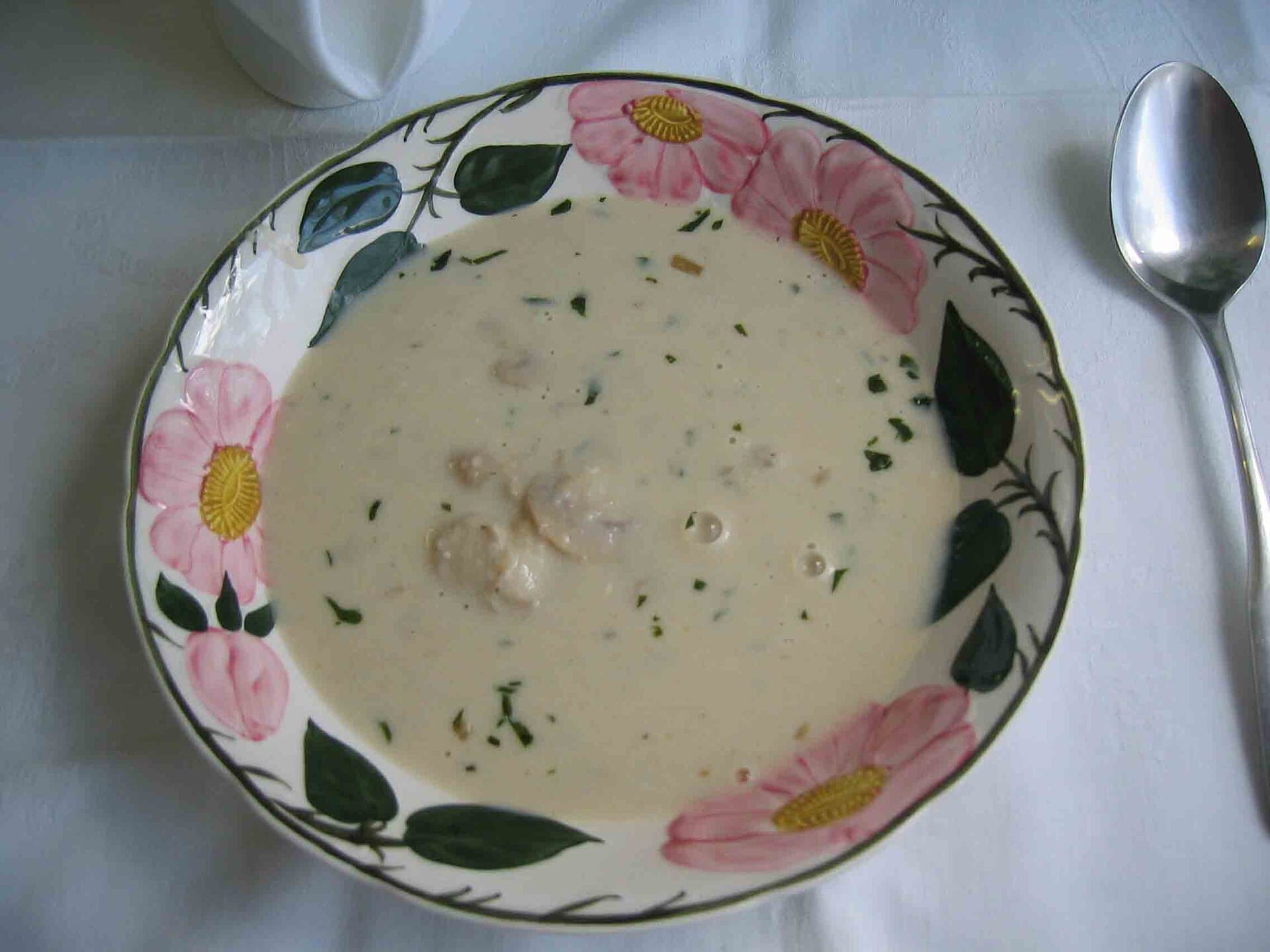 Mushroom Soup prepared as a finished dish
