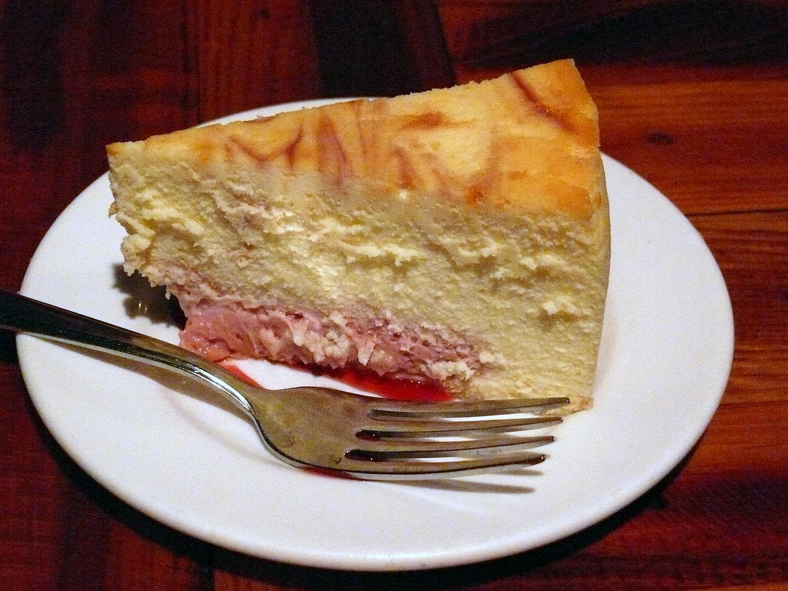 New York Cheesecake prepared as a finished dish