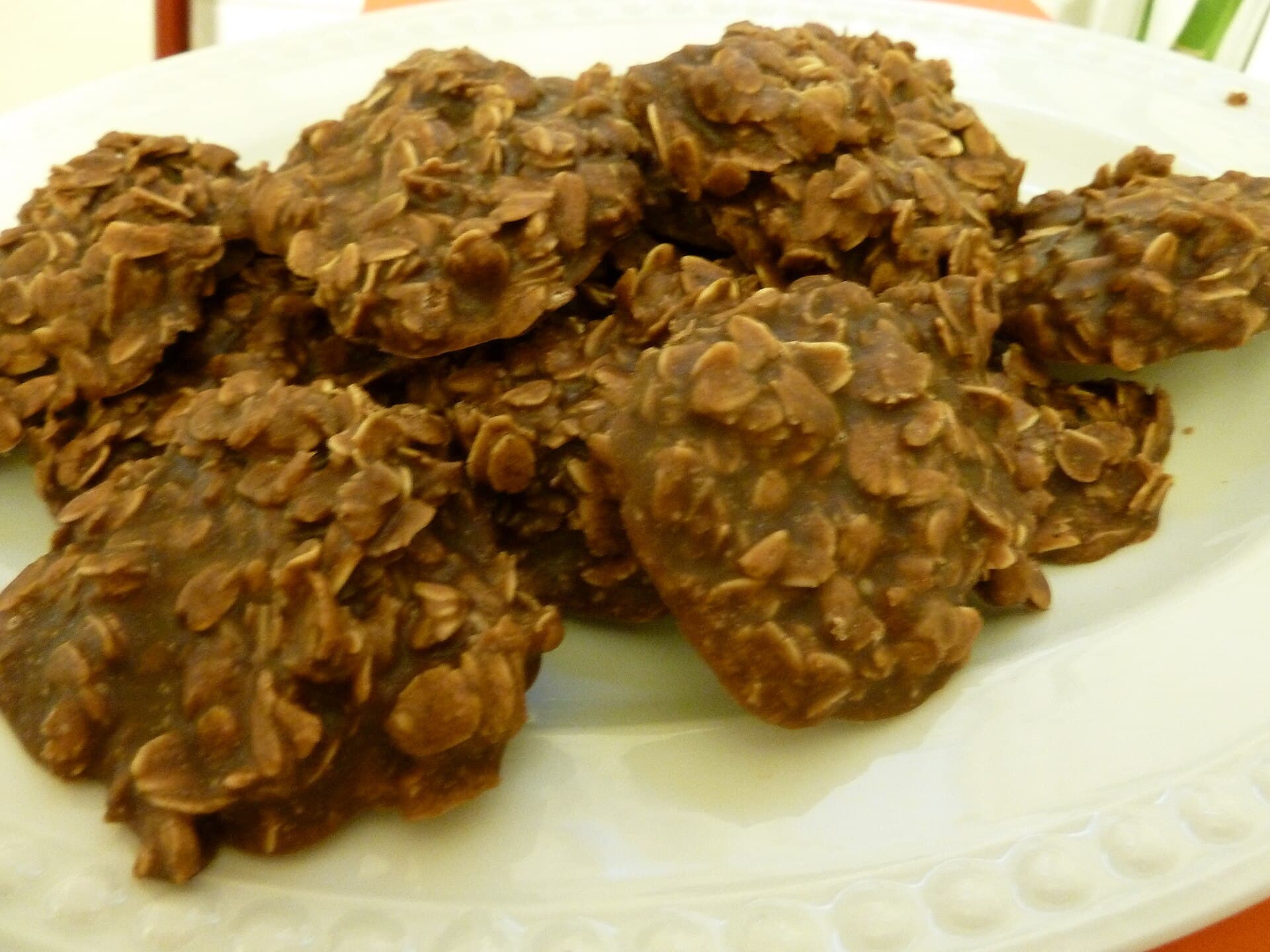 No-Bake Cookies prepared as a finished dish