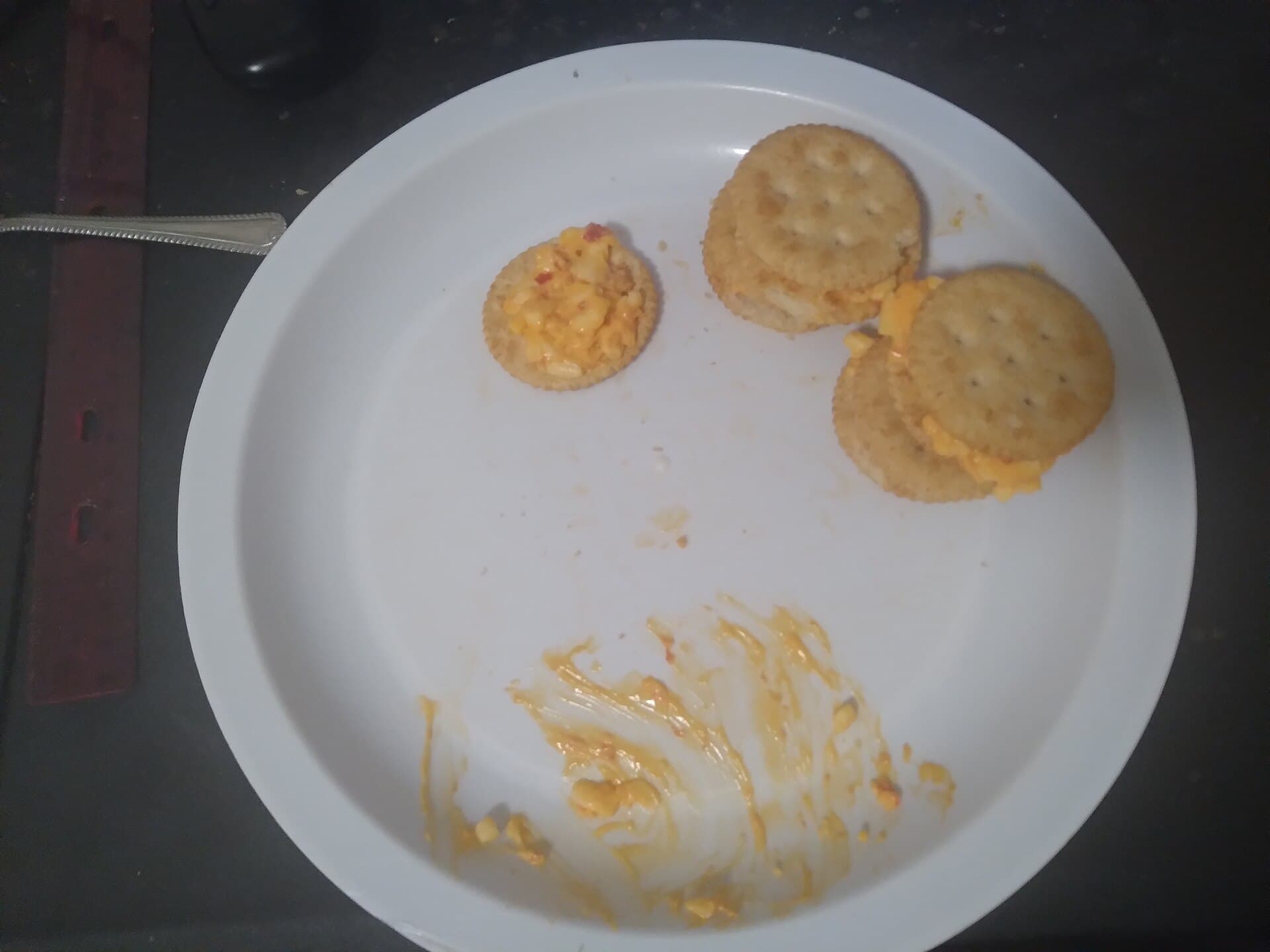 Pimento cheese with crackers