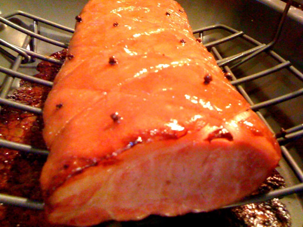 Baked Ham prepared as a finished dish