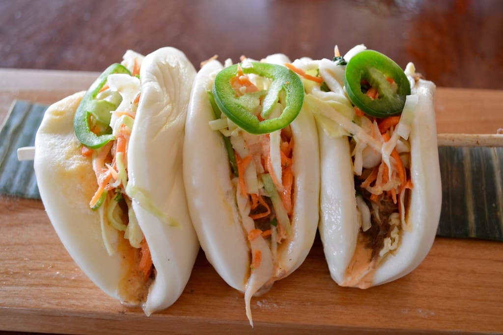 Bao Buns prepared as a finished dish