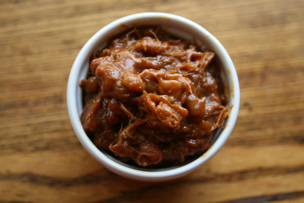 Barbecue Beans prepared as a finished dish