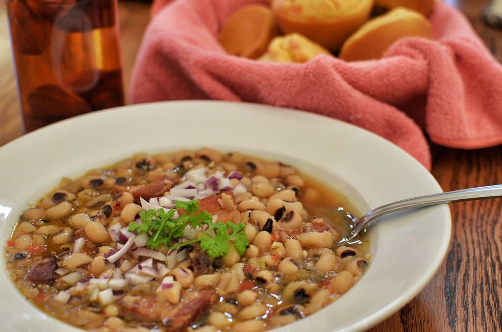 Black-Eyed Peas prepared as a finished dish