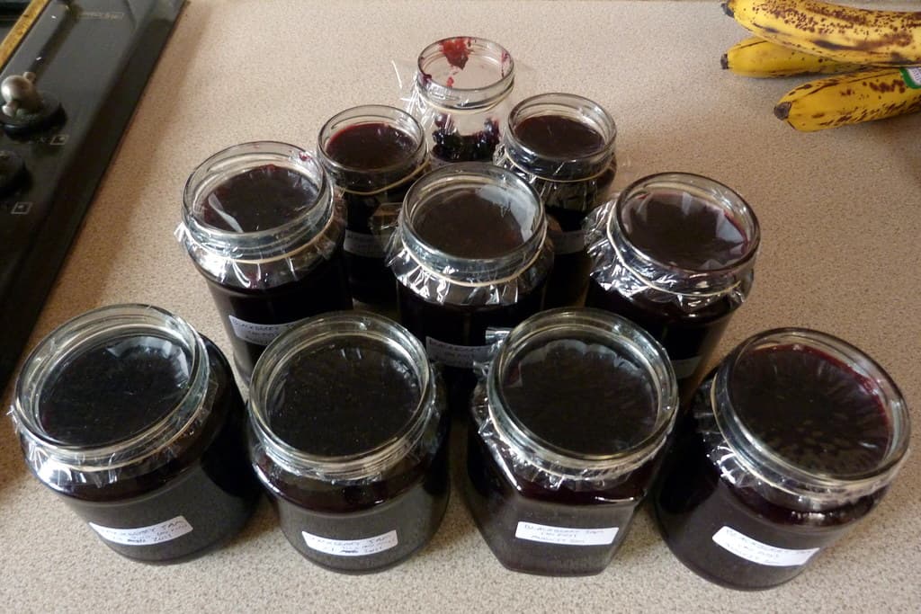 Blackberry Jam prepared as a finished dish